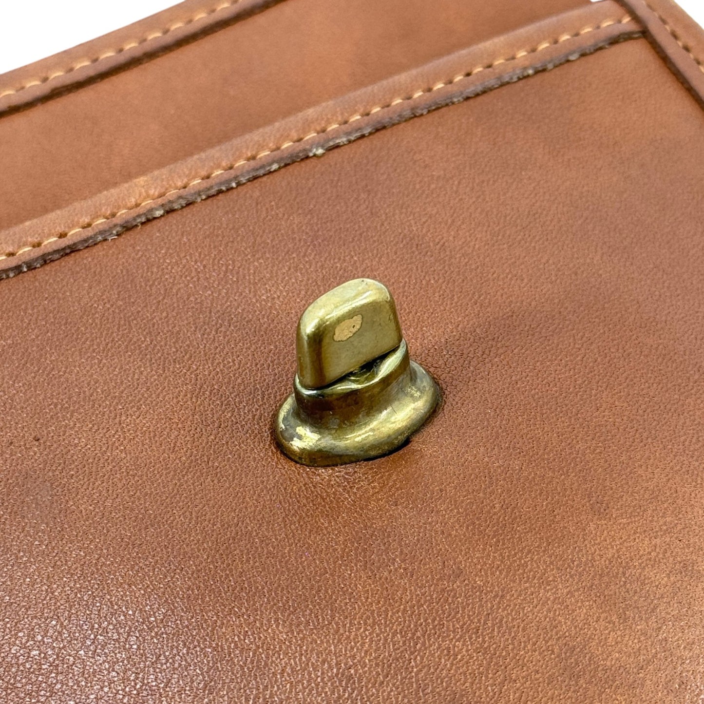 COACH オールドコーチ ブラウン レザー ショルダーバッグ
