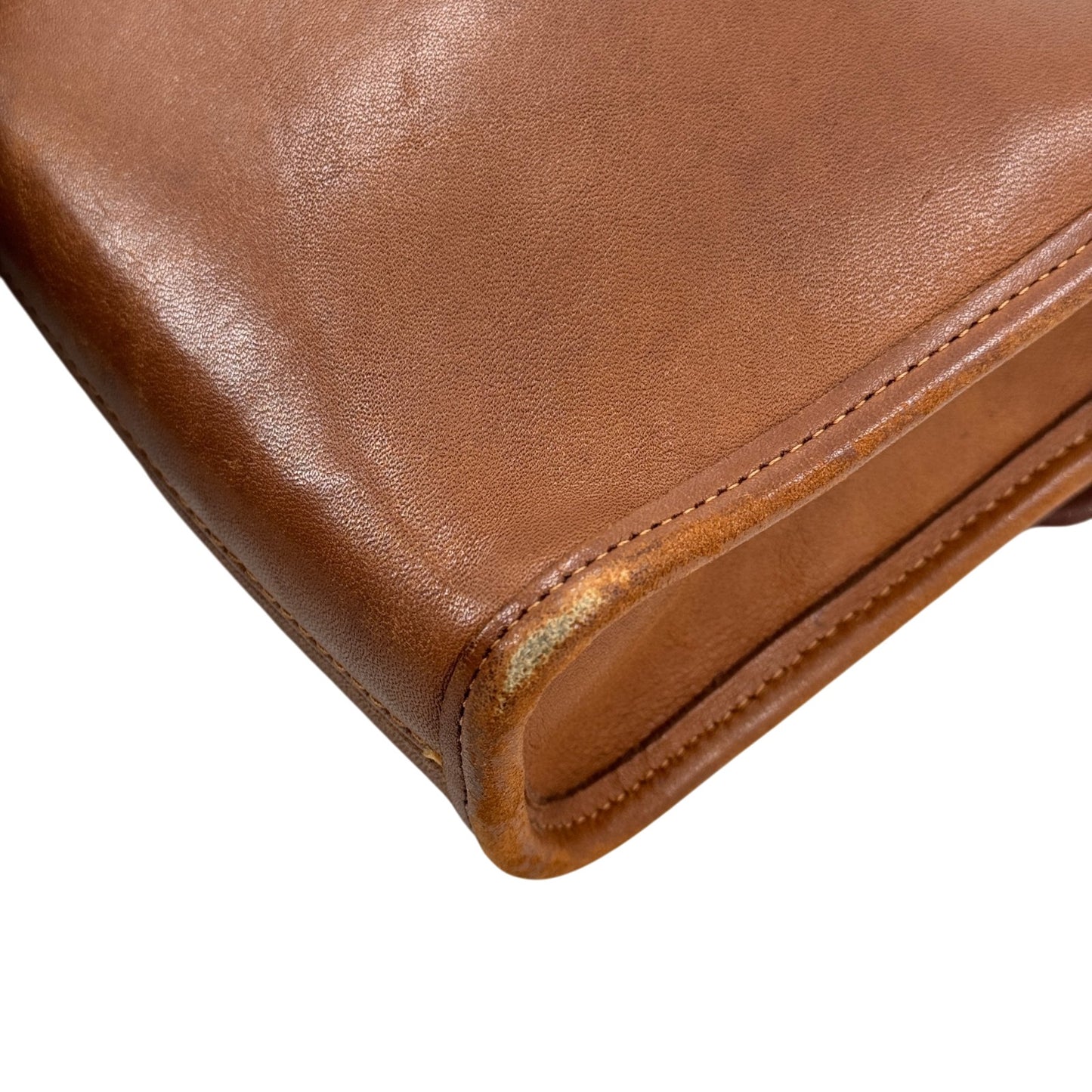 COACH オールドコーチ ブラウン レザー ショルダーバッグ