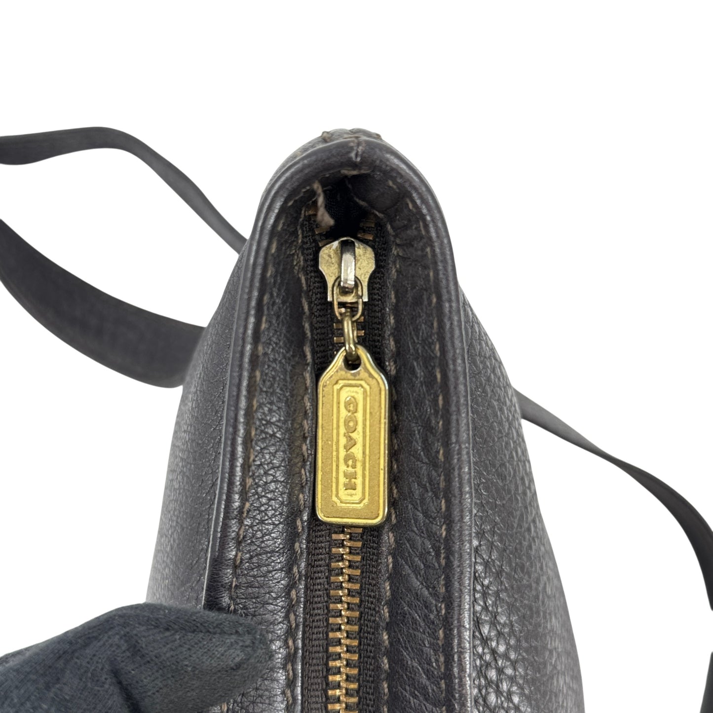 COACH オールドコーチ ショルダーバッグ ブラウン レザー