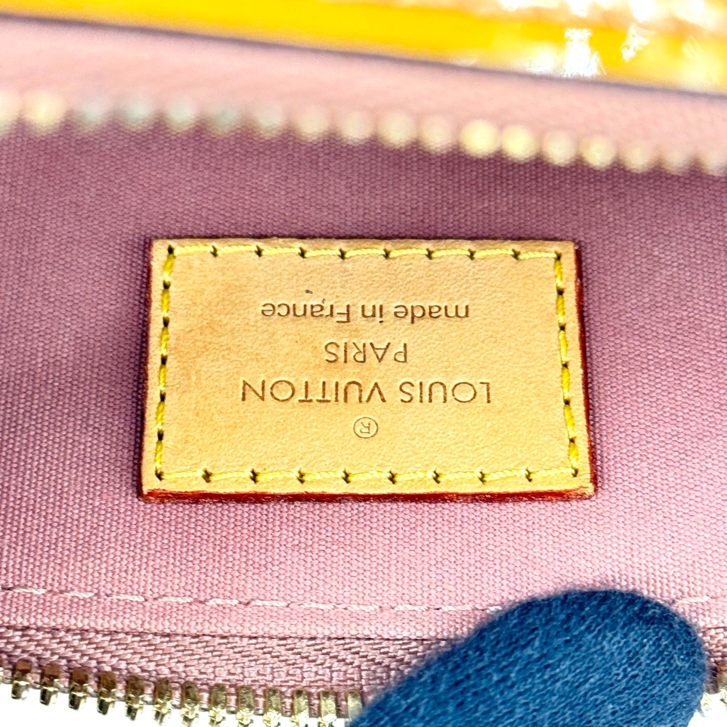 LOUIS VUITTON アルマBB モノグラム・ヴェルニ パテントレザー ベージュ 2WAYハンドバッグ M91585