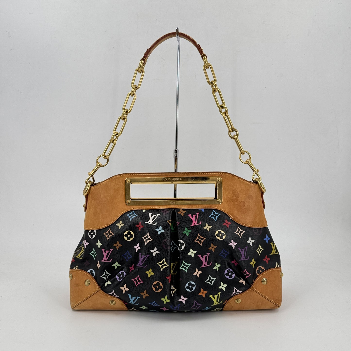 LOUIS VUITTON ジュディGM モノグラム マルチカラー キャンバス ブラック 2WAY M40254