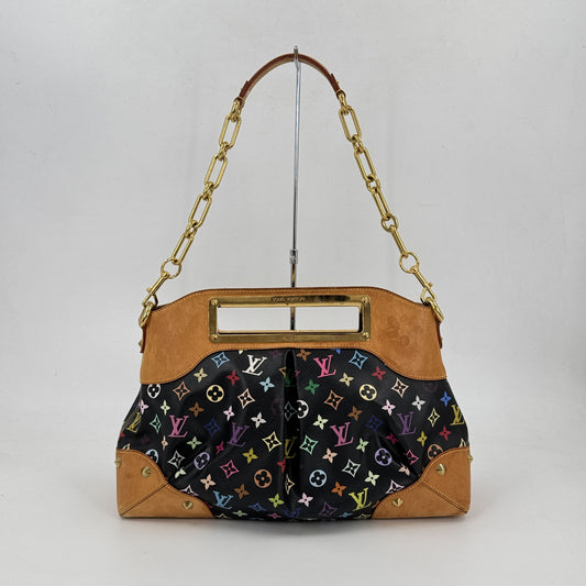 LOUIS VUITTON ジュディGM モノグラム マルチカラー キャンバス ブラック 2WAY M40254