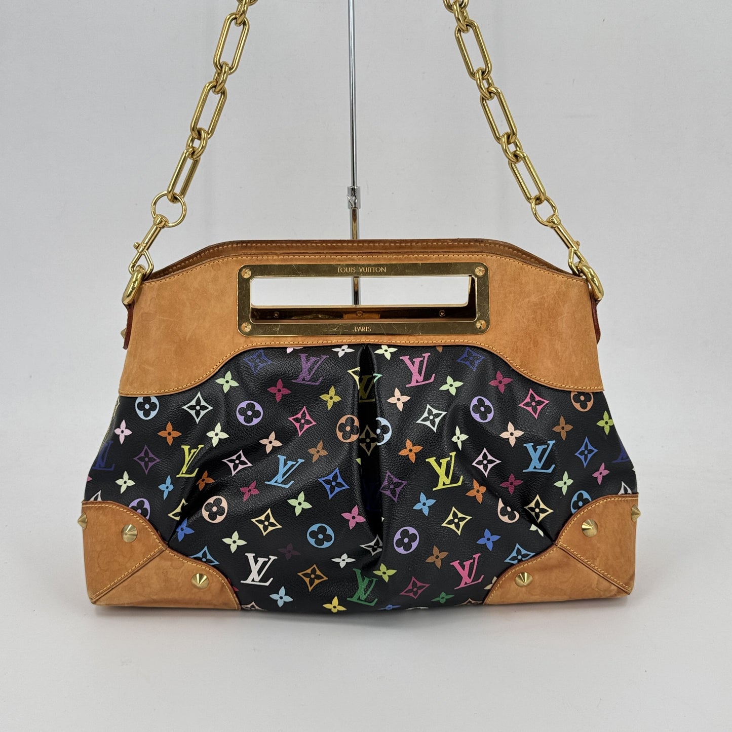 LOUIS VUITTON ジュディGM モノグラム マルチカラー キャンバス ブラック 2WAY M40254
