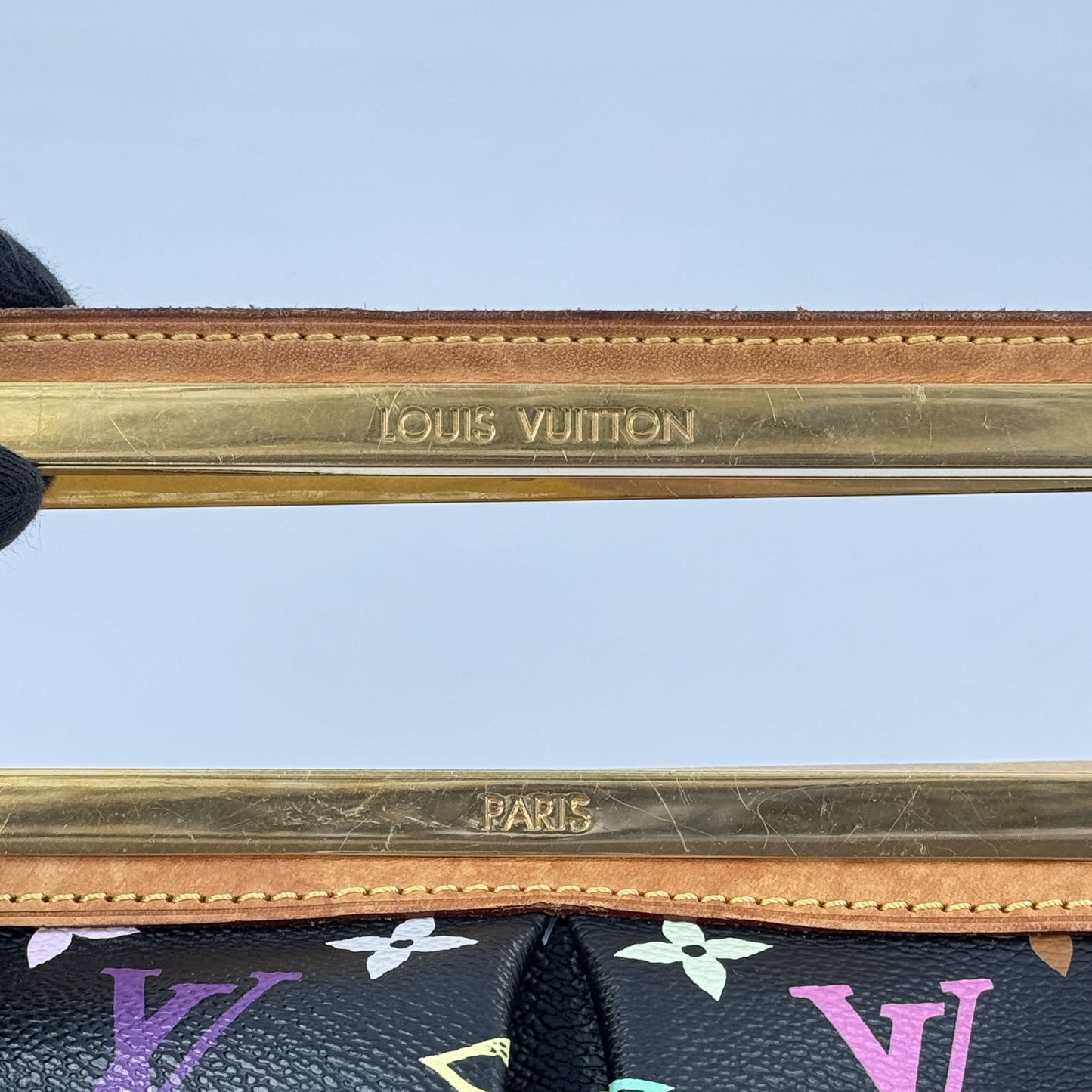 LOUIS VUITTON ジュディGM モノグラム マルチカラー キャンバス ブラック 2WAY M40254