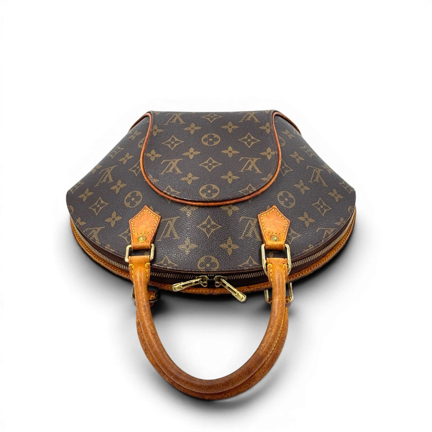 LOUIS VUITTON エリプスPM モノグラム キャンバス ブラウン ハンドバッグ ドーム型 M51127