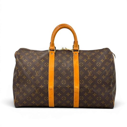 LOUIS VUITTON キーポル45 モノグラム 旧型 ボストンバッグ M41428 キャンバス