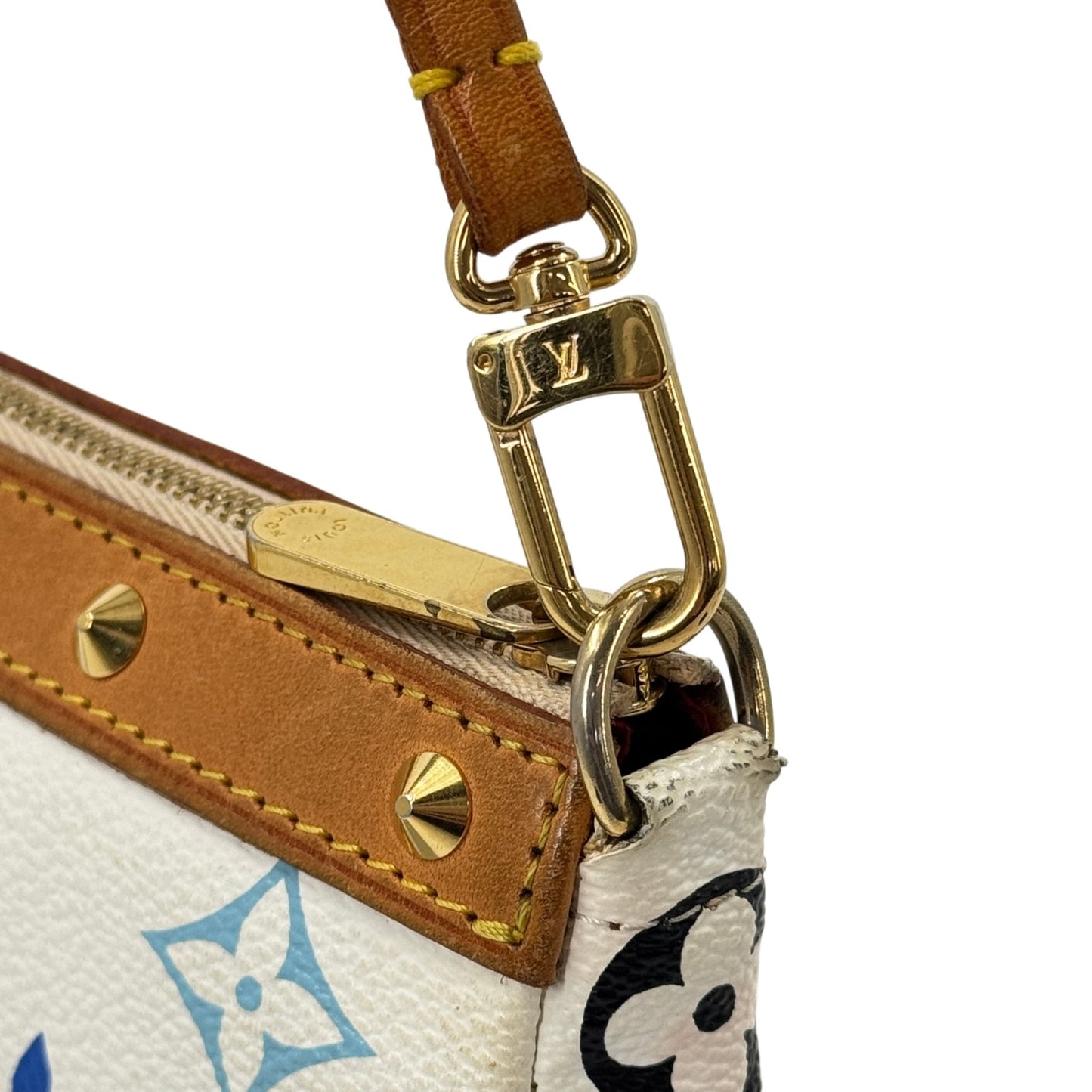 LOUIS VUITTON ポシェット アクセサリー モノグラム マルチカラー キャンバス ハンドバッグ M92649