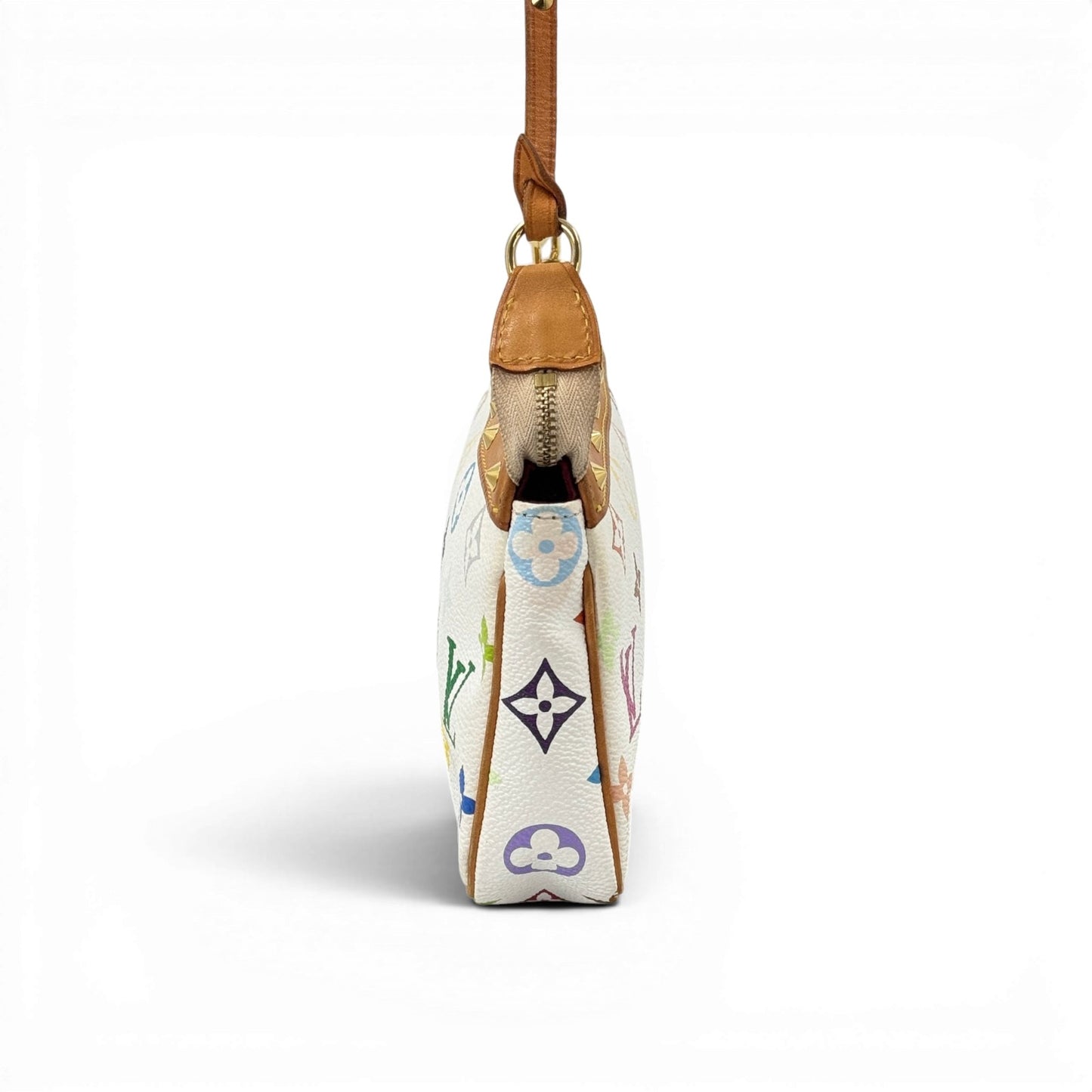 LOUIS VUITTON ポシェット アクセサリー モノグラム マルチカラー キャンバス ハンドバッグ M92649