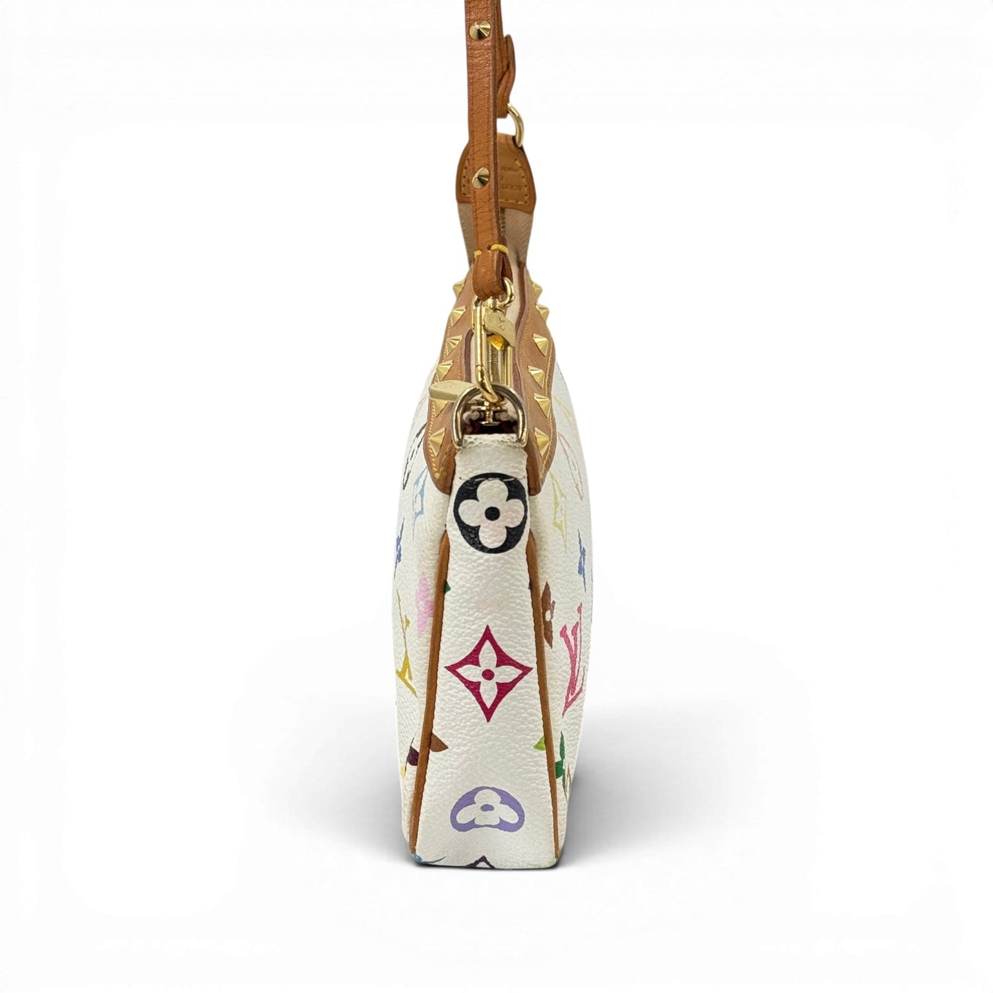 LOUIS VUITTON ポシェット アクセサリー モノグラム マルチカラー キャンバス ハンドバッグ M92649
