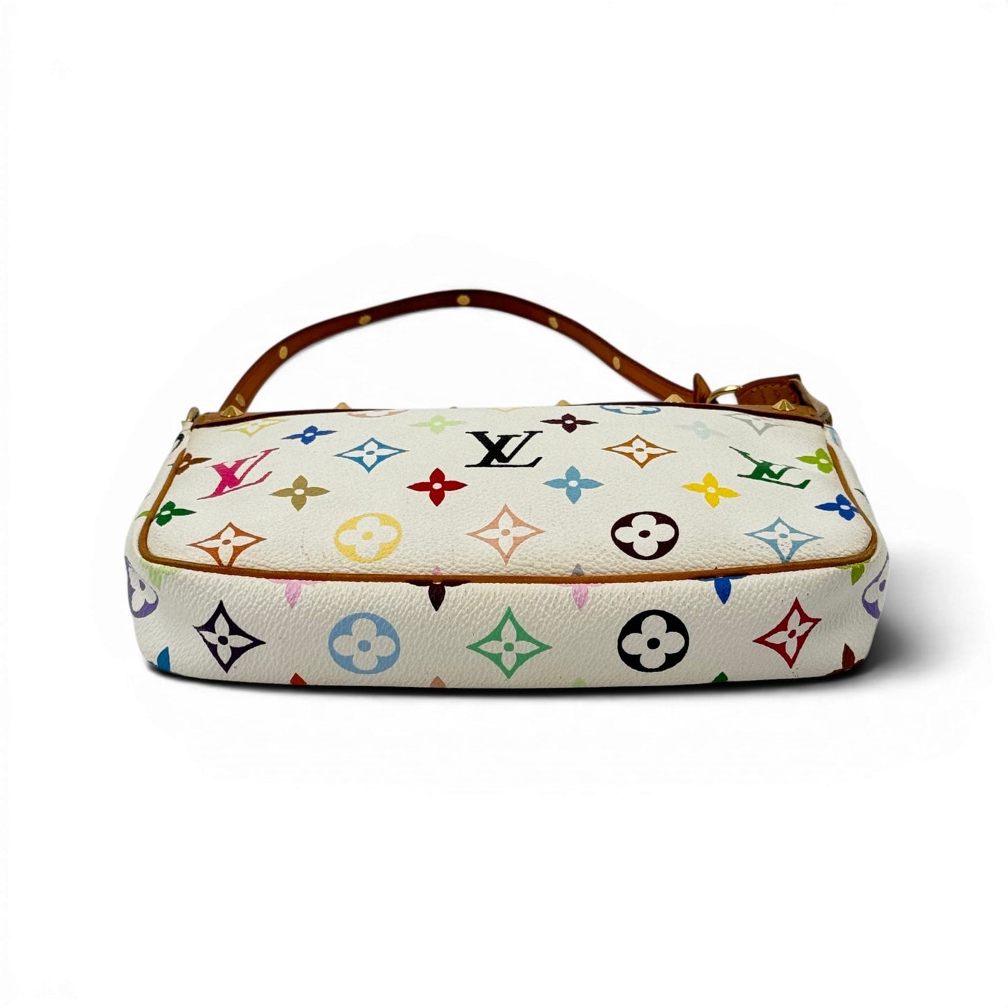 LOUIS VUITTON ポシェット アクセサリー モノグラム マルチカラー キャンバス ハンドバッグ M92649