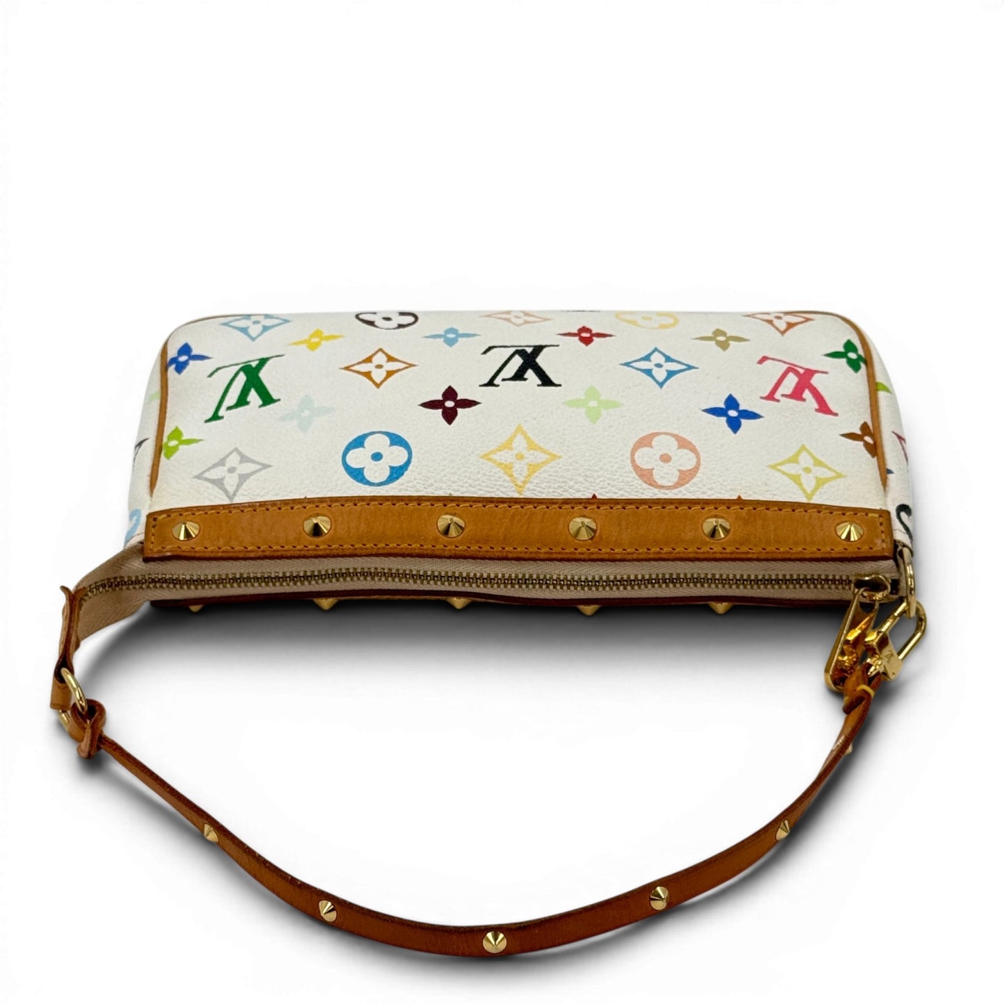 LOUIS VUITTON ポシェット アクセサリー モノグラム マルチカラー キャンバス ハンドバッグ M92649