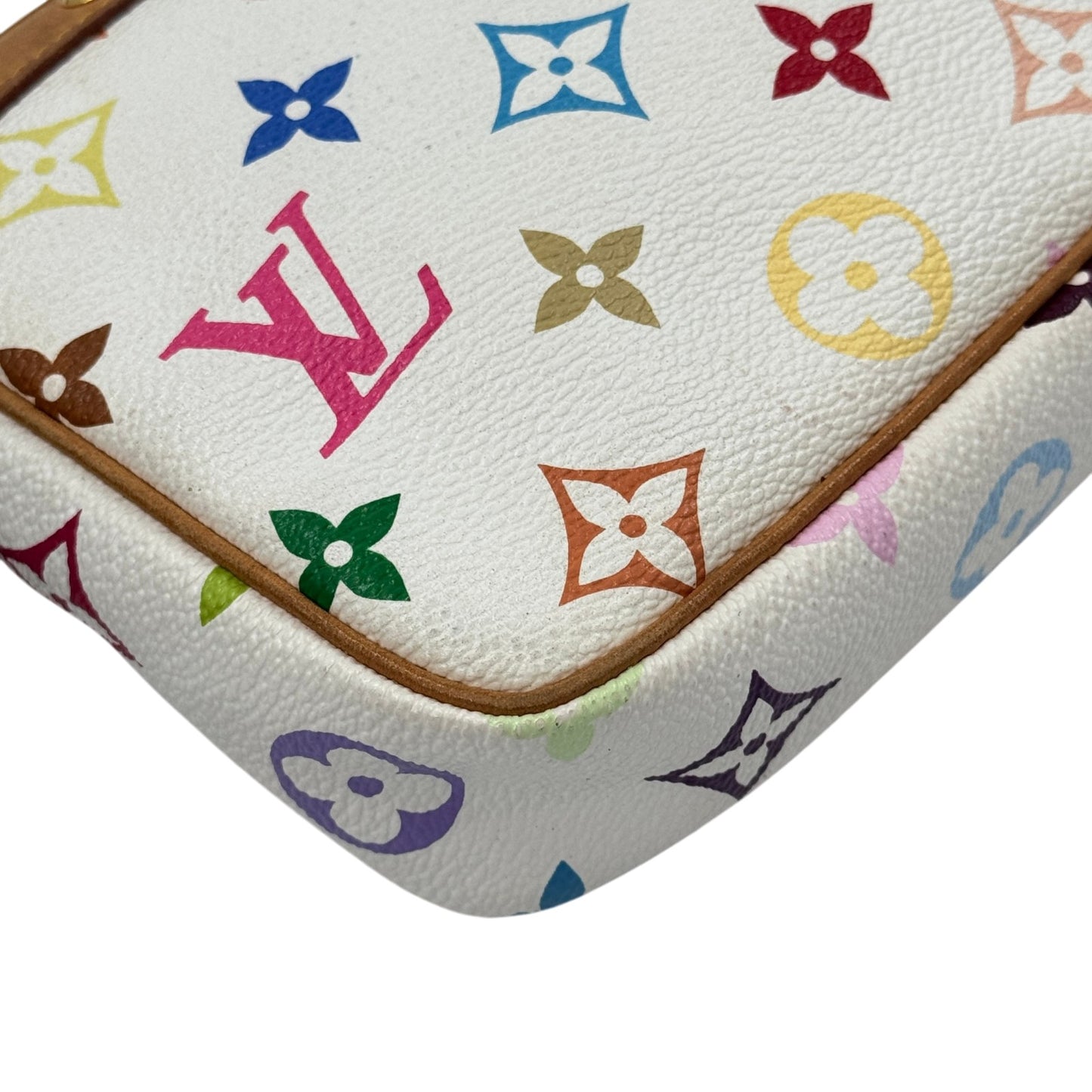 LOUIS VUITTON ポシェット アクセサリー モノグラム マルチカラー キャンバス ハンドバッグ M92649