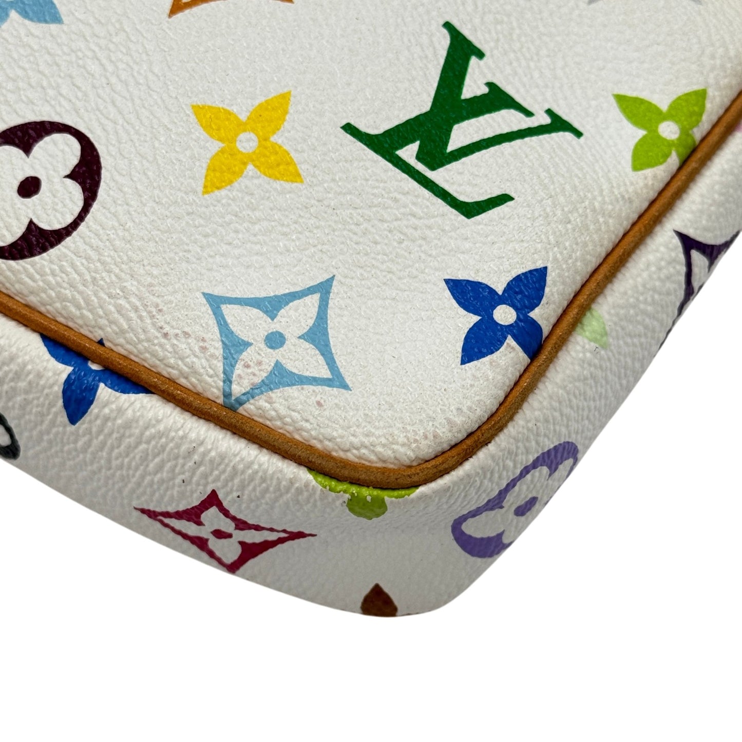 LOUIS VUITTON ポシェット アクセサリー モノグラム マルチカラー キャンバス ハンドバッグ M92649