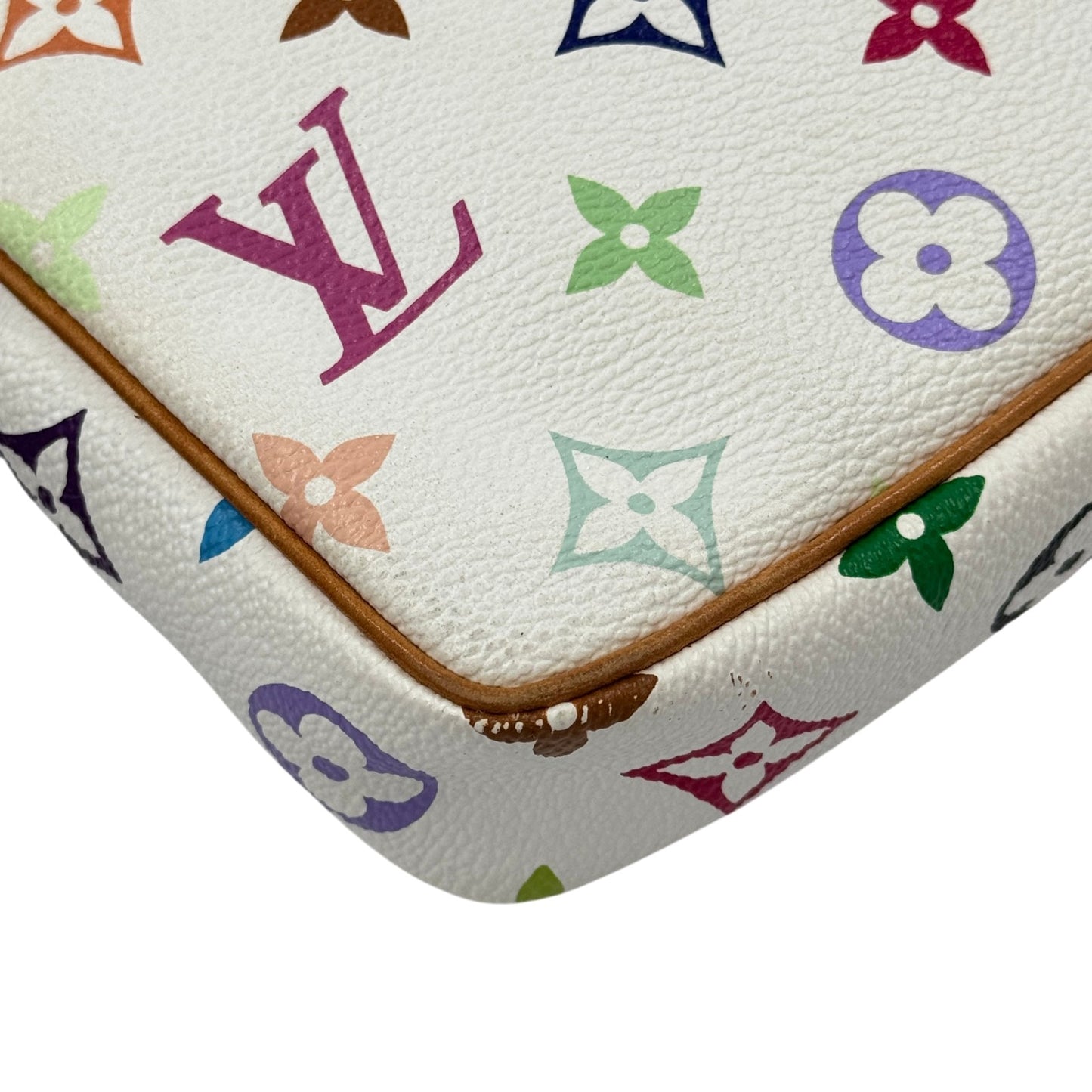 LOUIS VUITTON ポシェット アクセサリー モノグラム マルチカラー キャンバス ハンドバッグ M92649