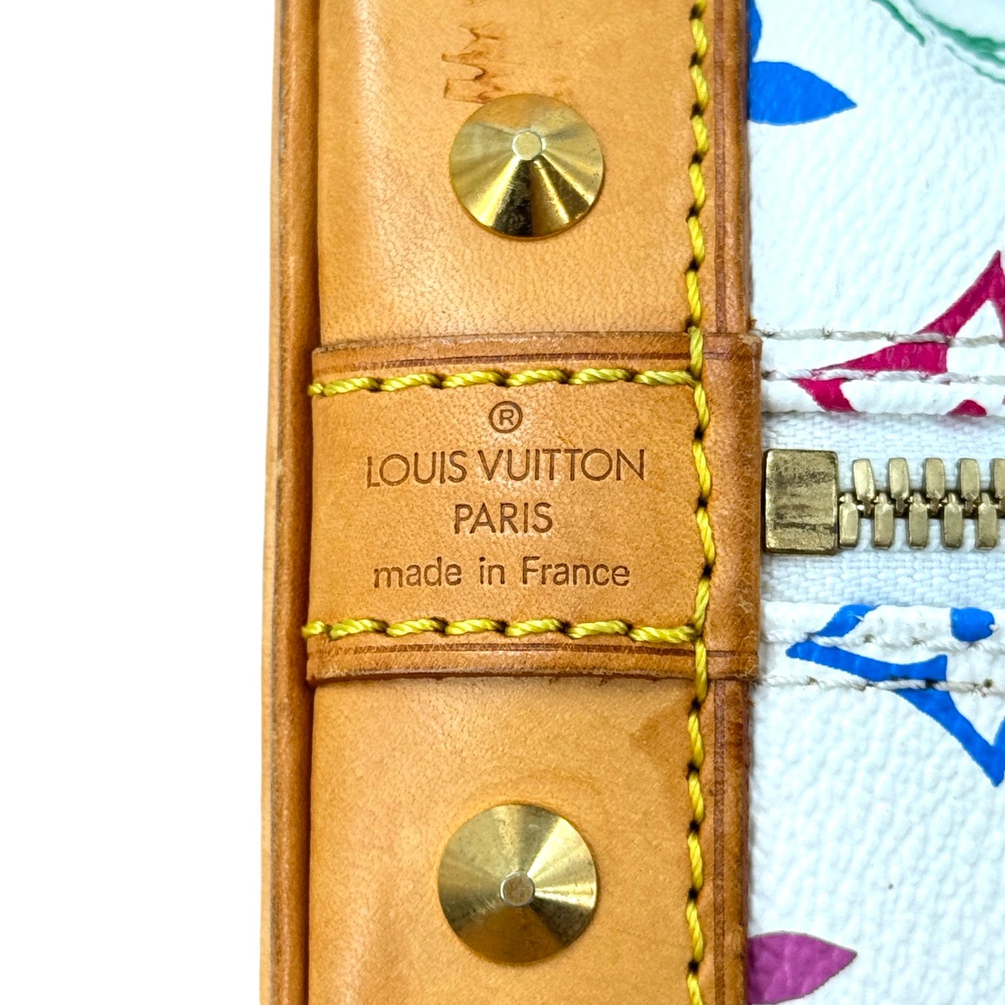 LOUIS VUITTON アルマPM モノグラム マルチカラー ハンドバッグ ホワイト M40443