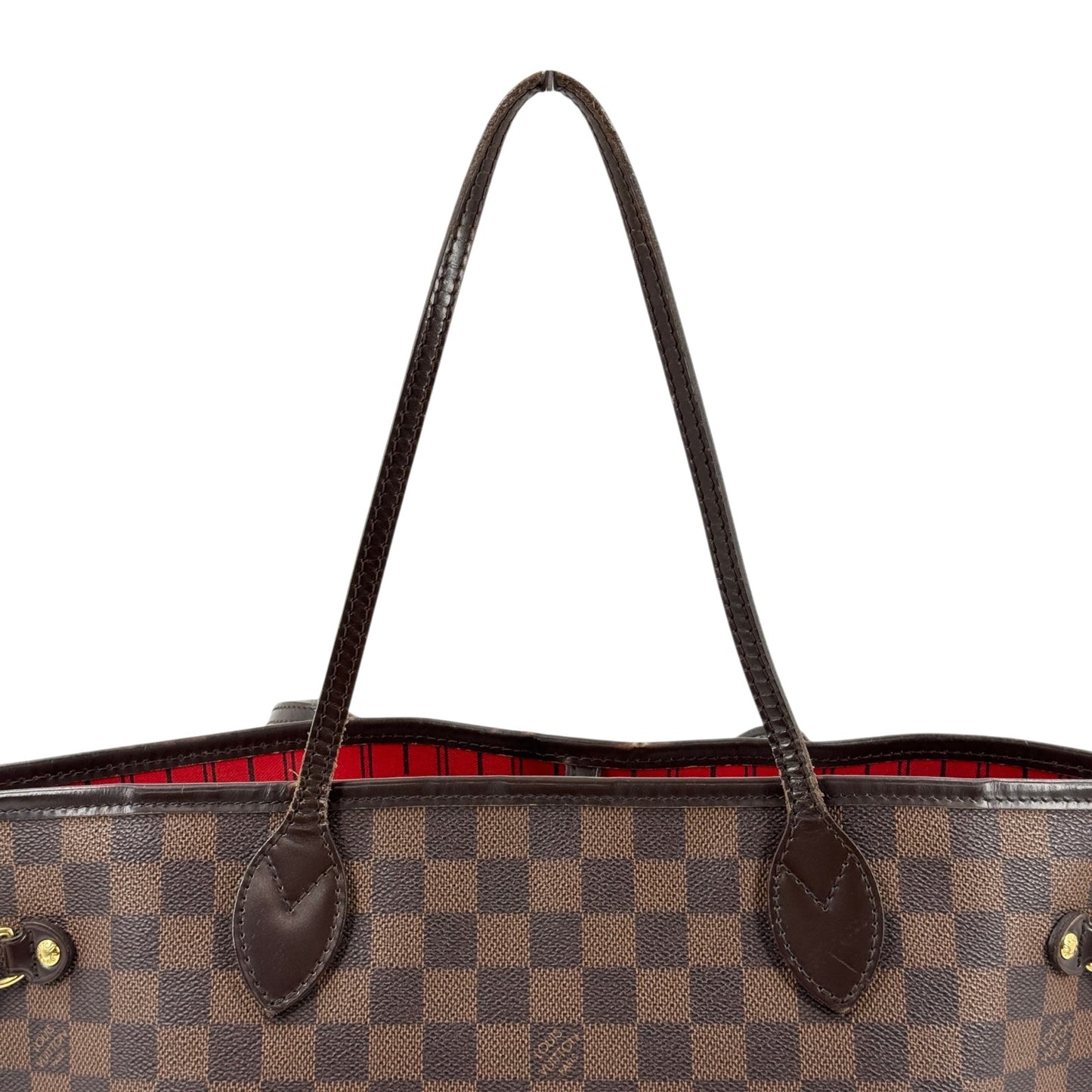 LOUIS VUITTON ネヴァーフルMM トートバッグ ダミエ・エベヌ ブラウンキャンバス N51105