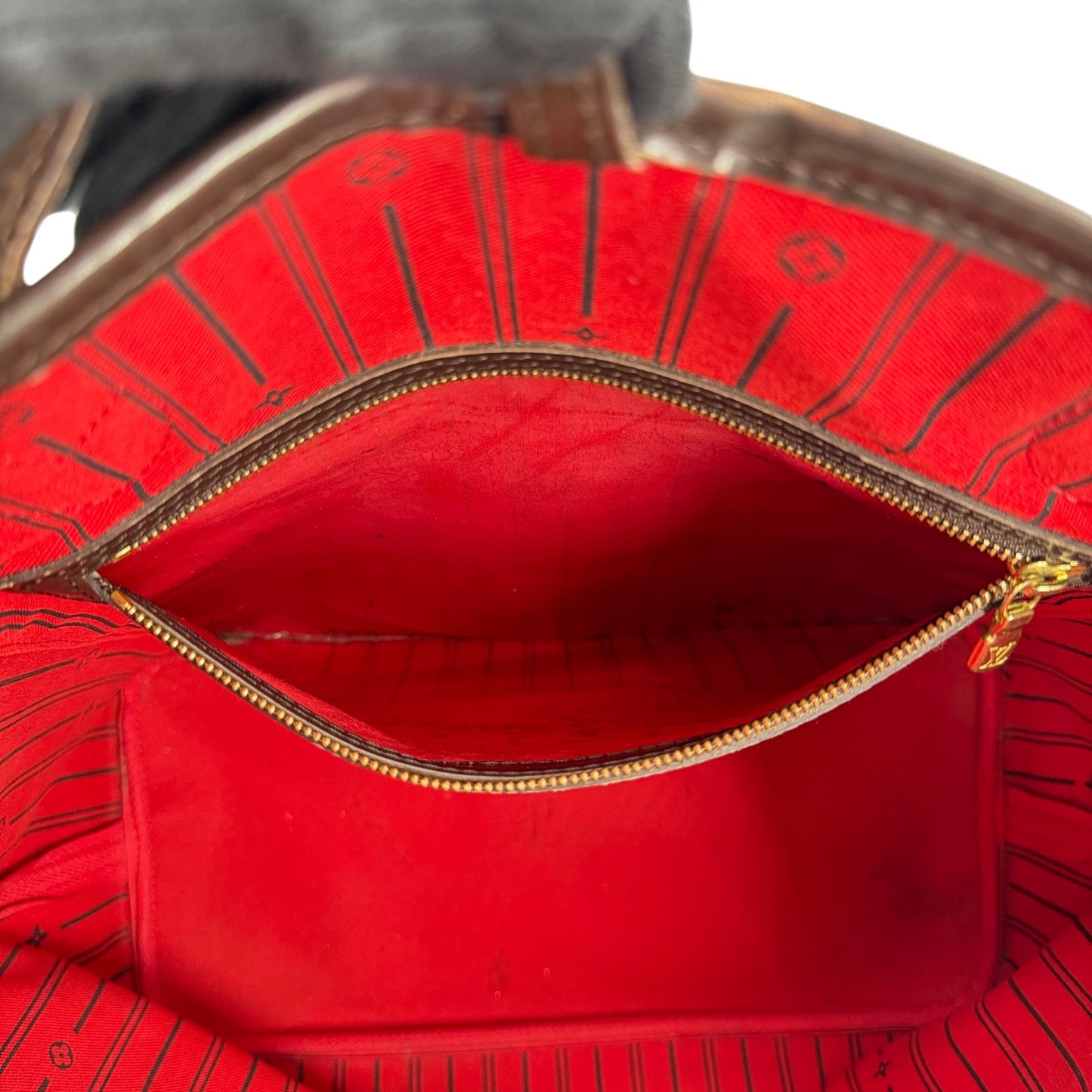 LOUIS VUITTON ネヴァーフルMM トートバッグ ダミエ・エベヌ ブラウンキャンバス N51105