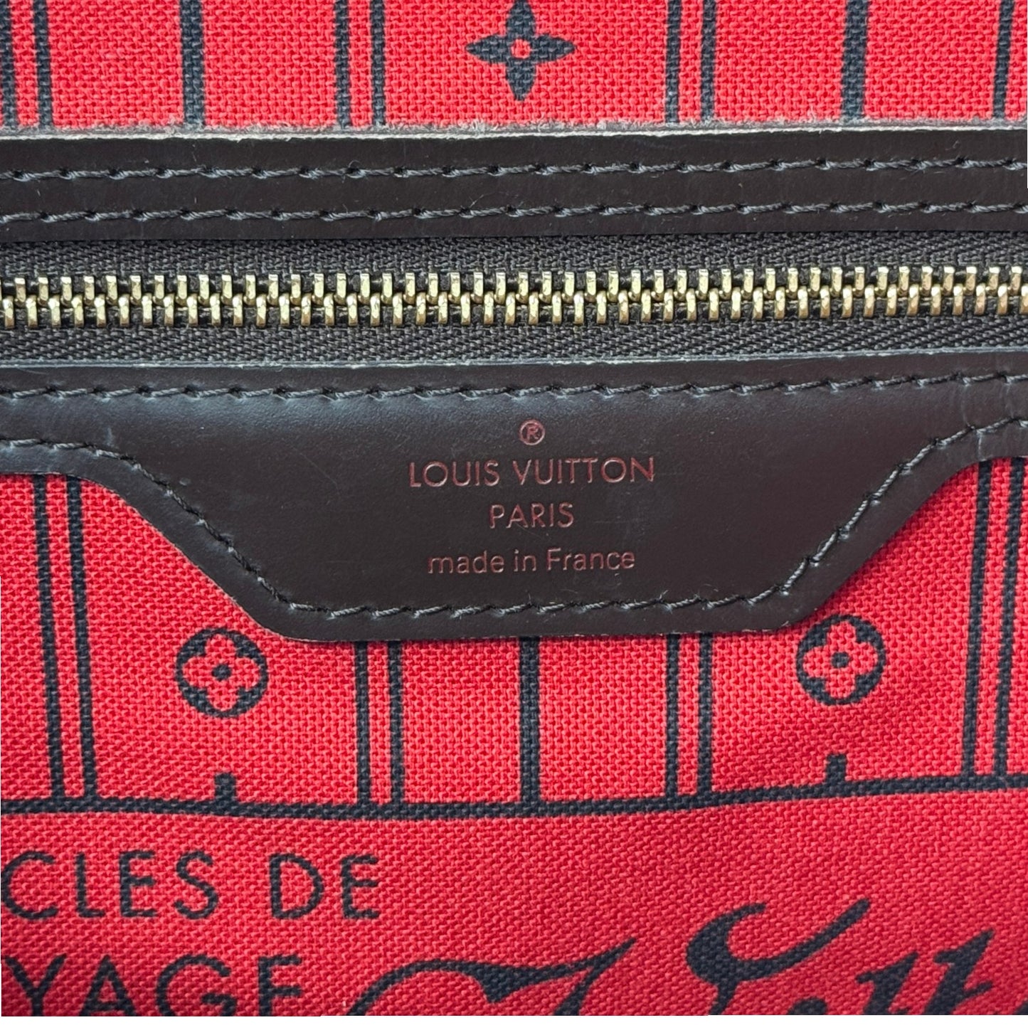 LOUIS VUITTON ネヴァーフルMM トートバッグ ダミエ・エベヌ ブラウンキャンバス N51105