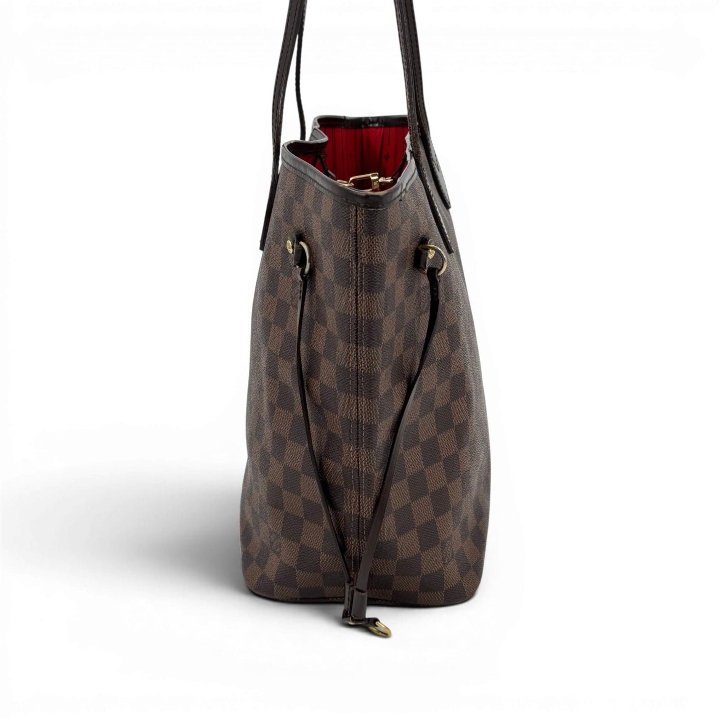 LOUIS VUITTON ネヴァーフルMM トートバッグ ダミエ・エベヌ ブラウンキャンバス N51105