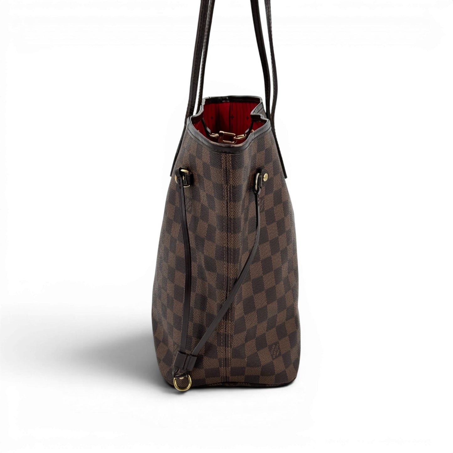 LOUIS VUITTON ネヴァーフルMM トートバッグ ダミエ・エベヌ ブラウンキャンバス N51105