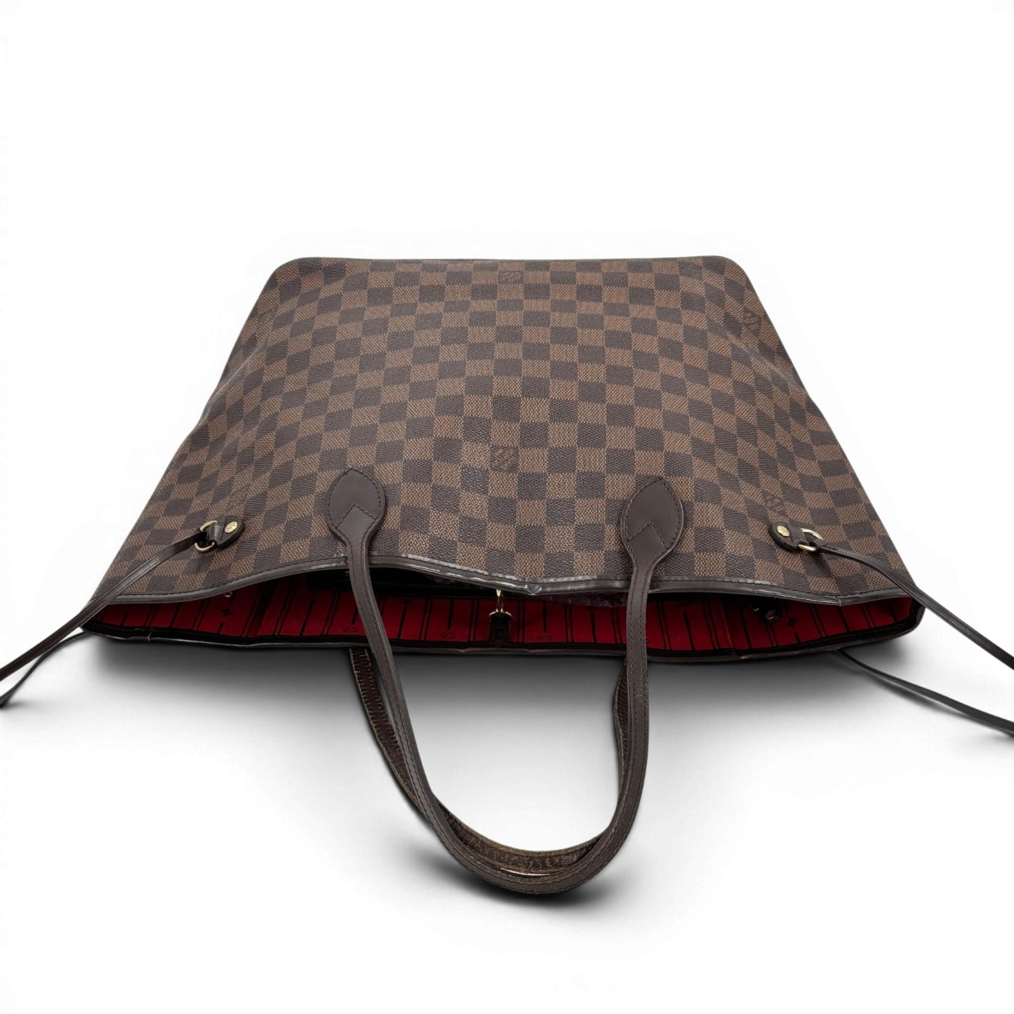 LOUIS VUITTON ネヴァーフルMM トートバッグ ダミエ・エベヌ ブラウンキャンバス N51105