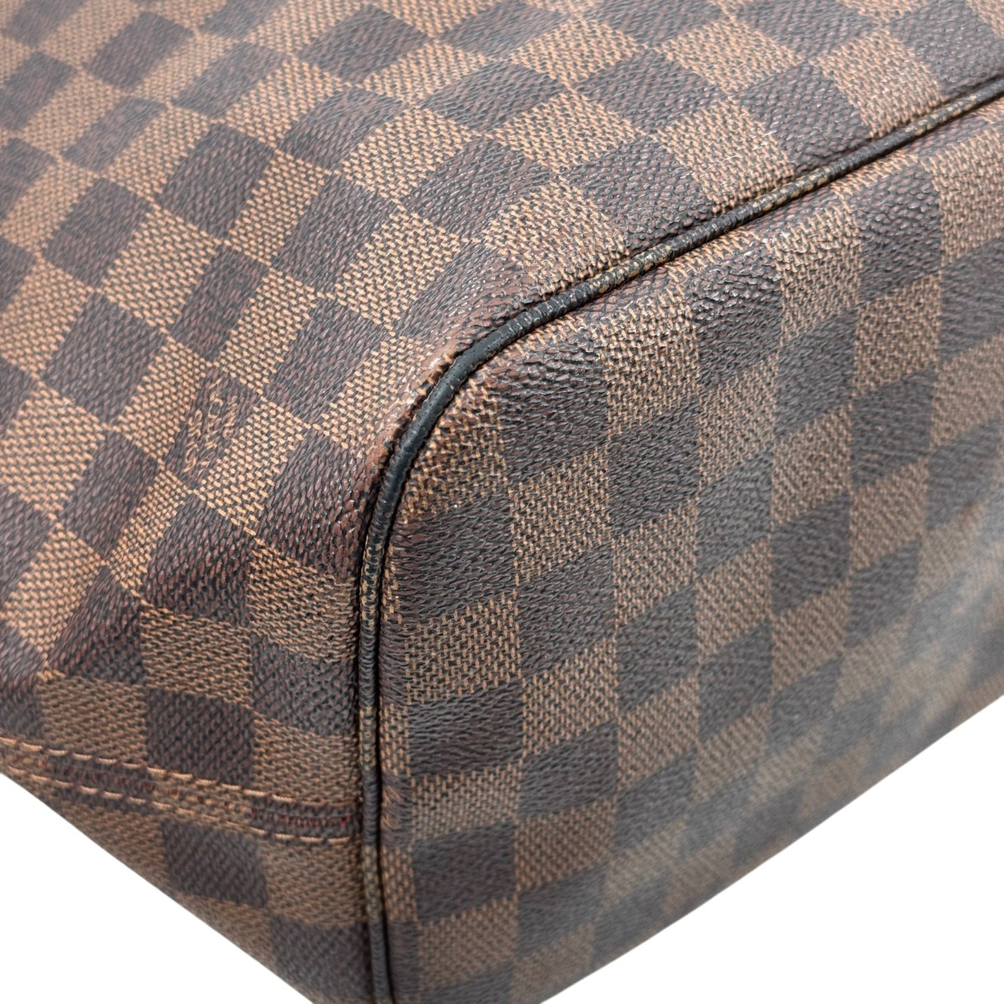LOUIS VUITTON ネヴァーフルMM トートバッグ ダミエ・エベヌ ブラウンキャンバス N51105