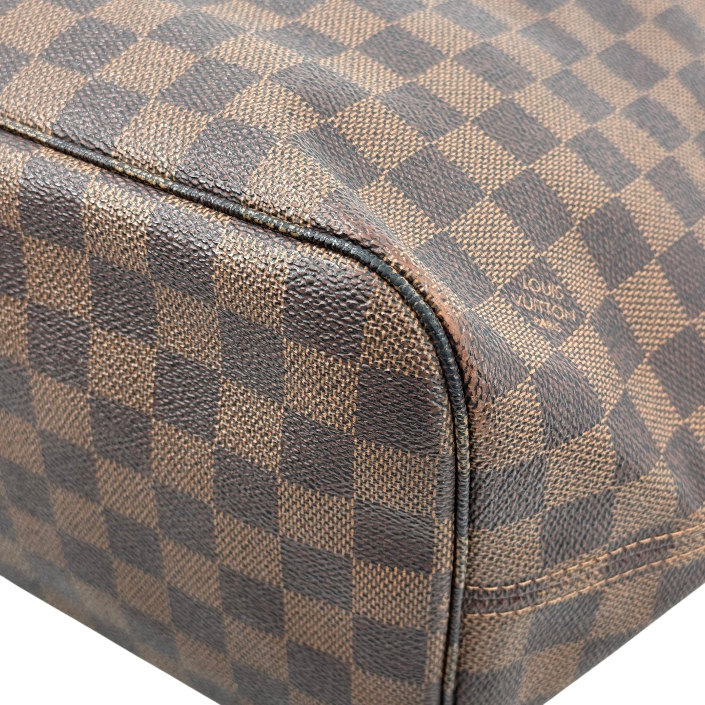 LOUIS VUITTON ネヴァーフルMM トートバッグ ダミエ・エベヌ ブラウンキャンバス N51105