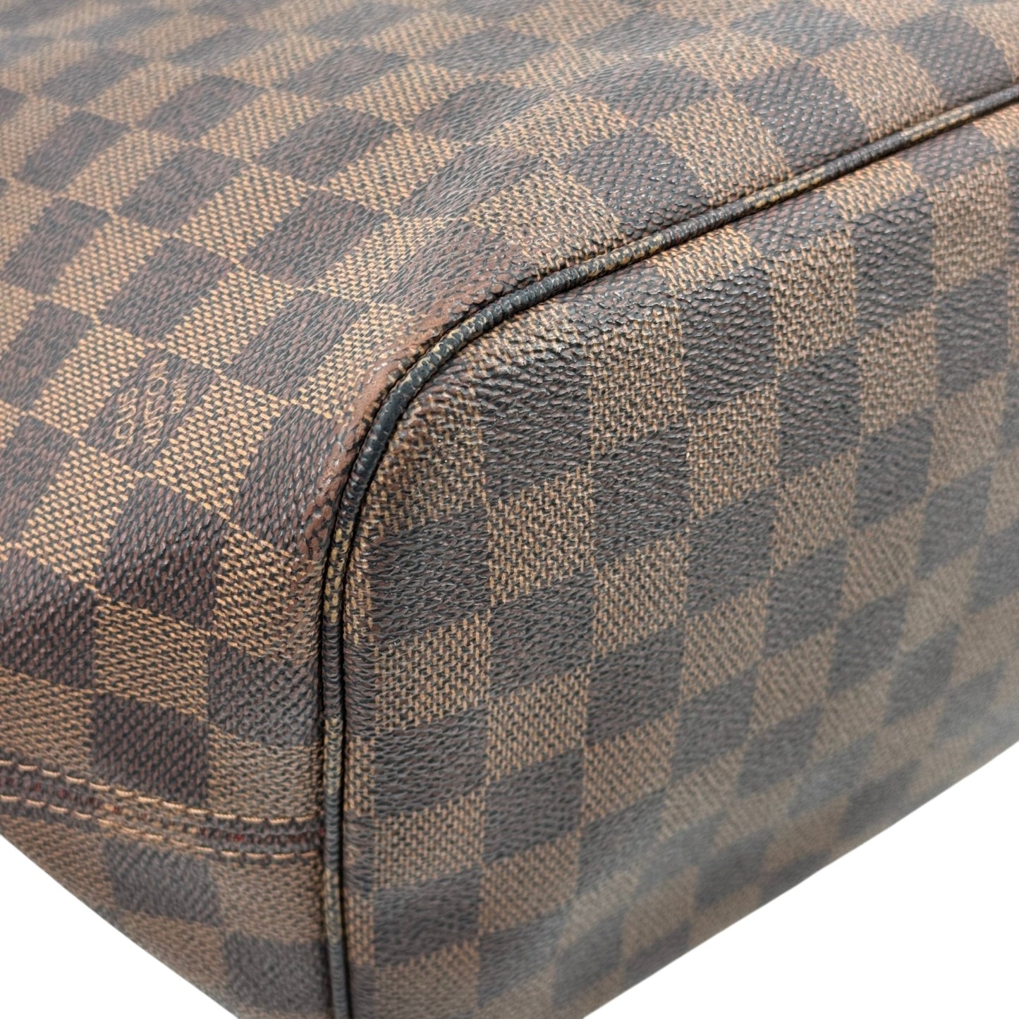 LOUIS VUITTON ネヴァーフルMM トートバッグ ダミエ・エベヌ ブラウンキャンバス N51105