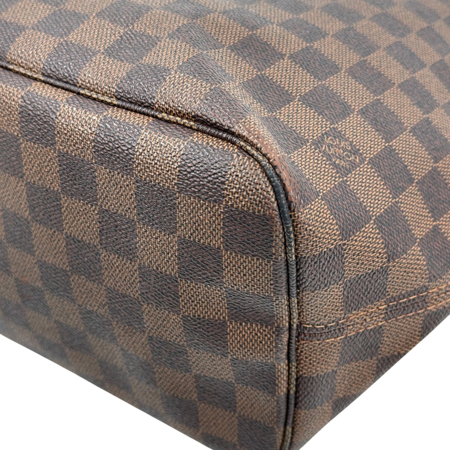LOUIS VUITTON ネヴァーフルMM トートバッグ ダミエ・エベヌ ブラウンキャンバス N51105