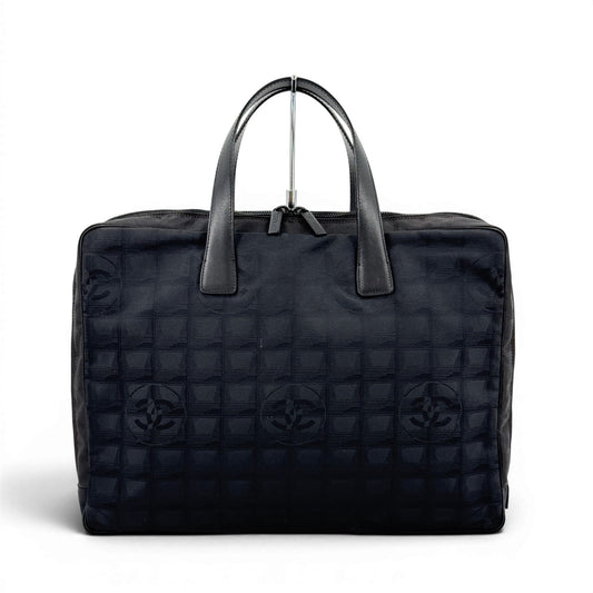 CHANEL ニュー トラベル ライン ナイロン ジャカード ビジネス ハンドバッグ