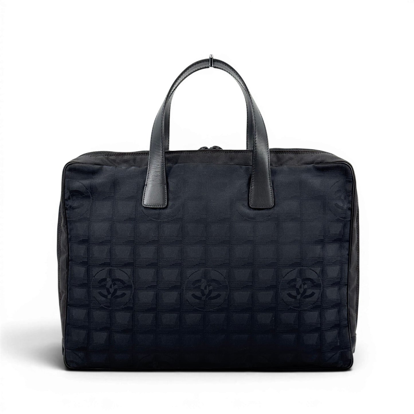 CHANEL ニュー トラベル ライン ナイロン ジャカード ビジネス ハンドバッグ