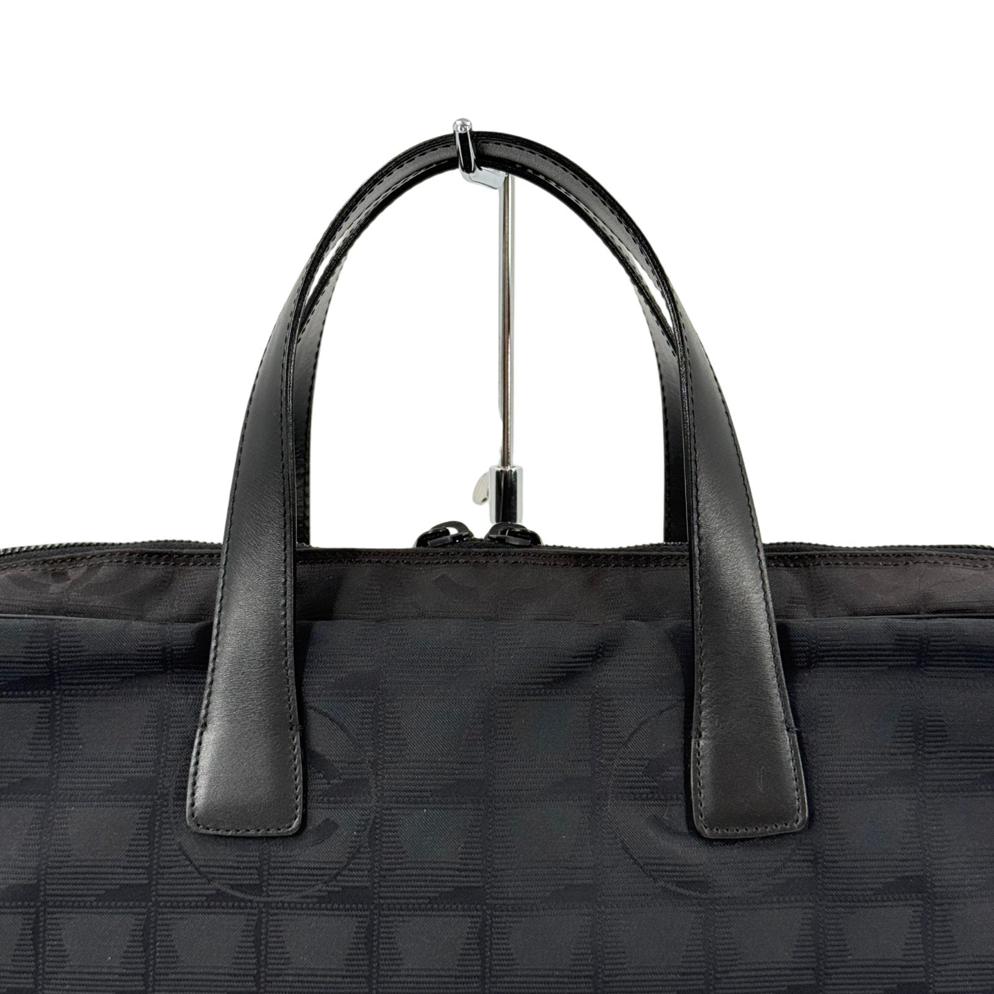 CHANEL ニュー トラベル ライン ナイロン ジャカード ビジネス ハンドバッグ