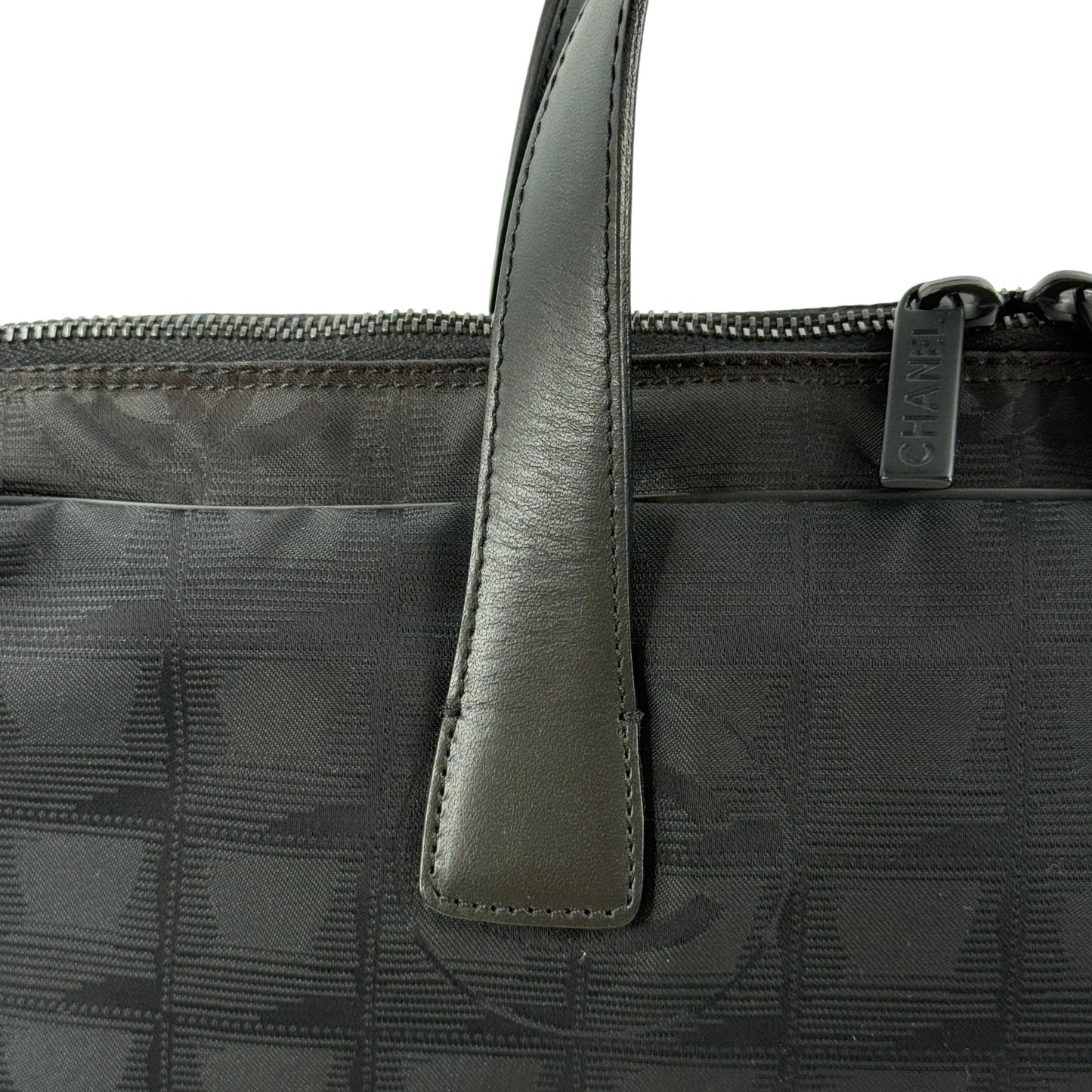 CHANEL ニュー トラベル ライン ナイロン ジャカード ビジネス ハンドバッグ