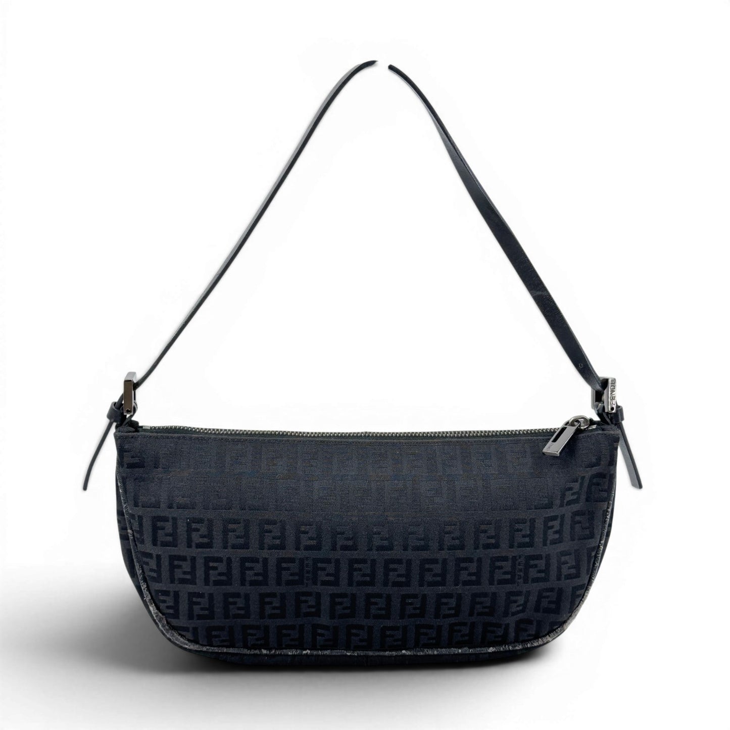FENDI ズッキーノ キャンバス ブラック ハンドバッグ