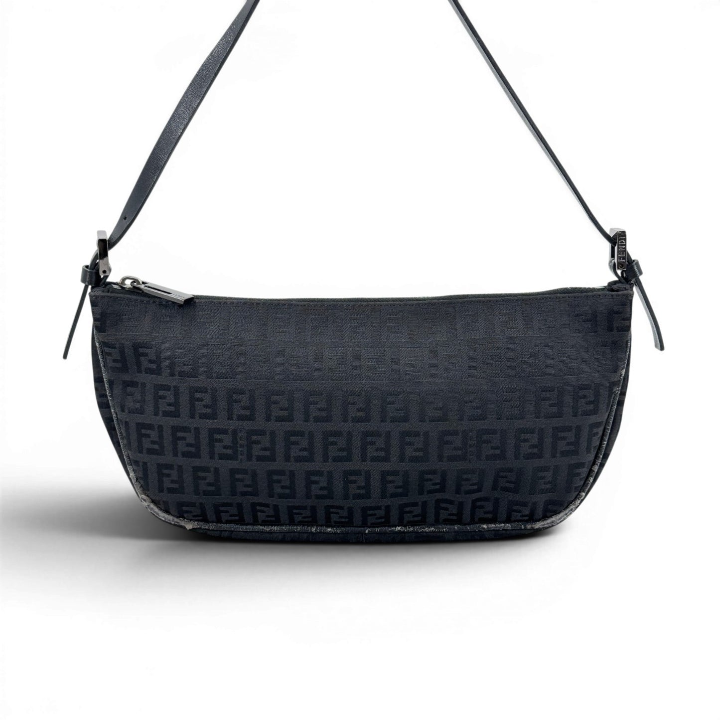 FENDI ズッキーノ キャンバス ブラック ハンドバッグ