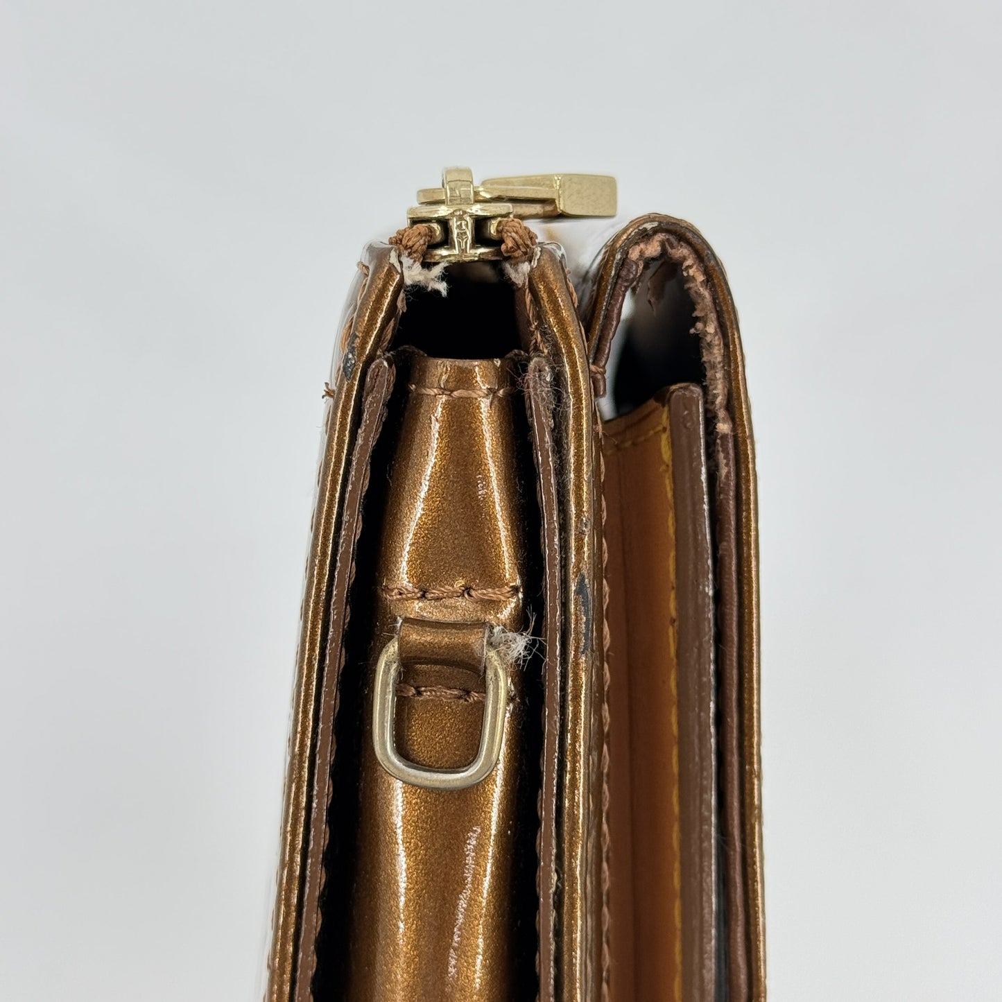 LOUIS VUITTON モノグラム・ヴェルニ モット・ブロンズ パテント ショルダー M51311