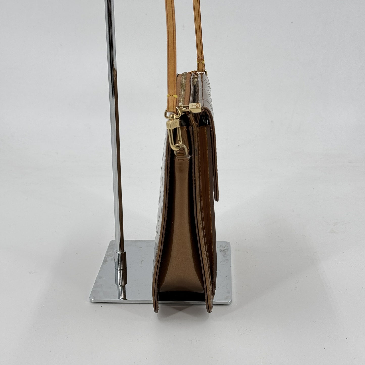 LOUIS VUITTON モノグラム・ヴェルニ モット・ブロンズ パテント ショルダー M51311