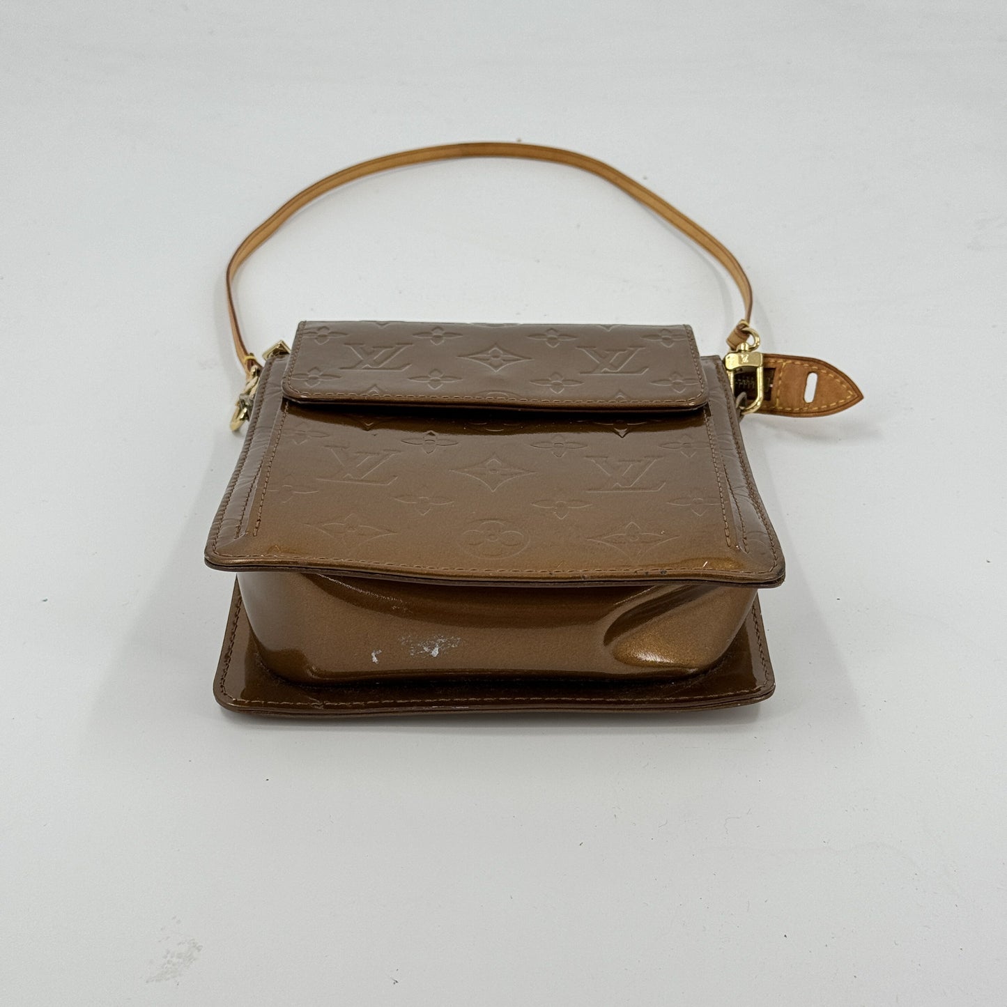 LOUIS VUITTON モノグラム・ヴェルニ モット・ブロンズ パテント ショルダー M51311