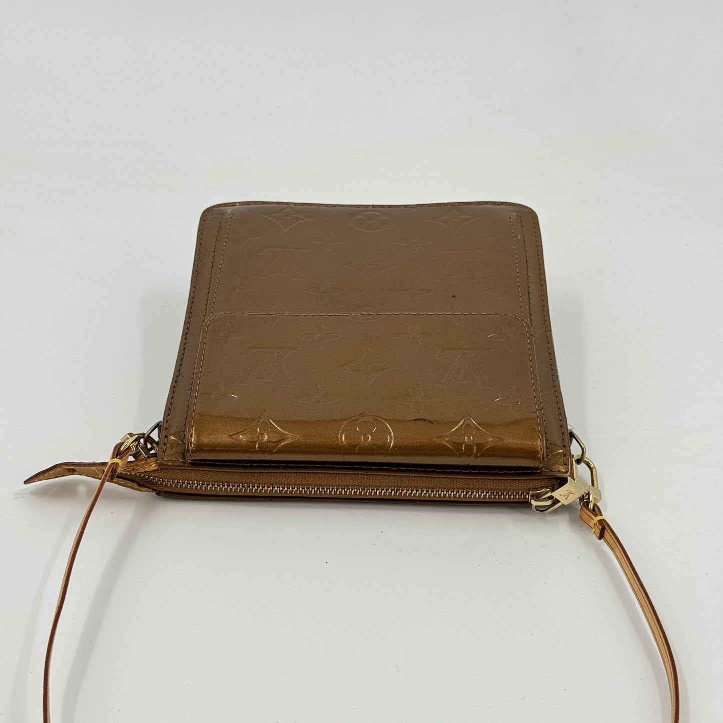 LOUIS VUITTON モノグラム・ヴェルニ モット・ブロンズ パテント ショルダー M51311