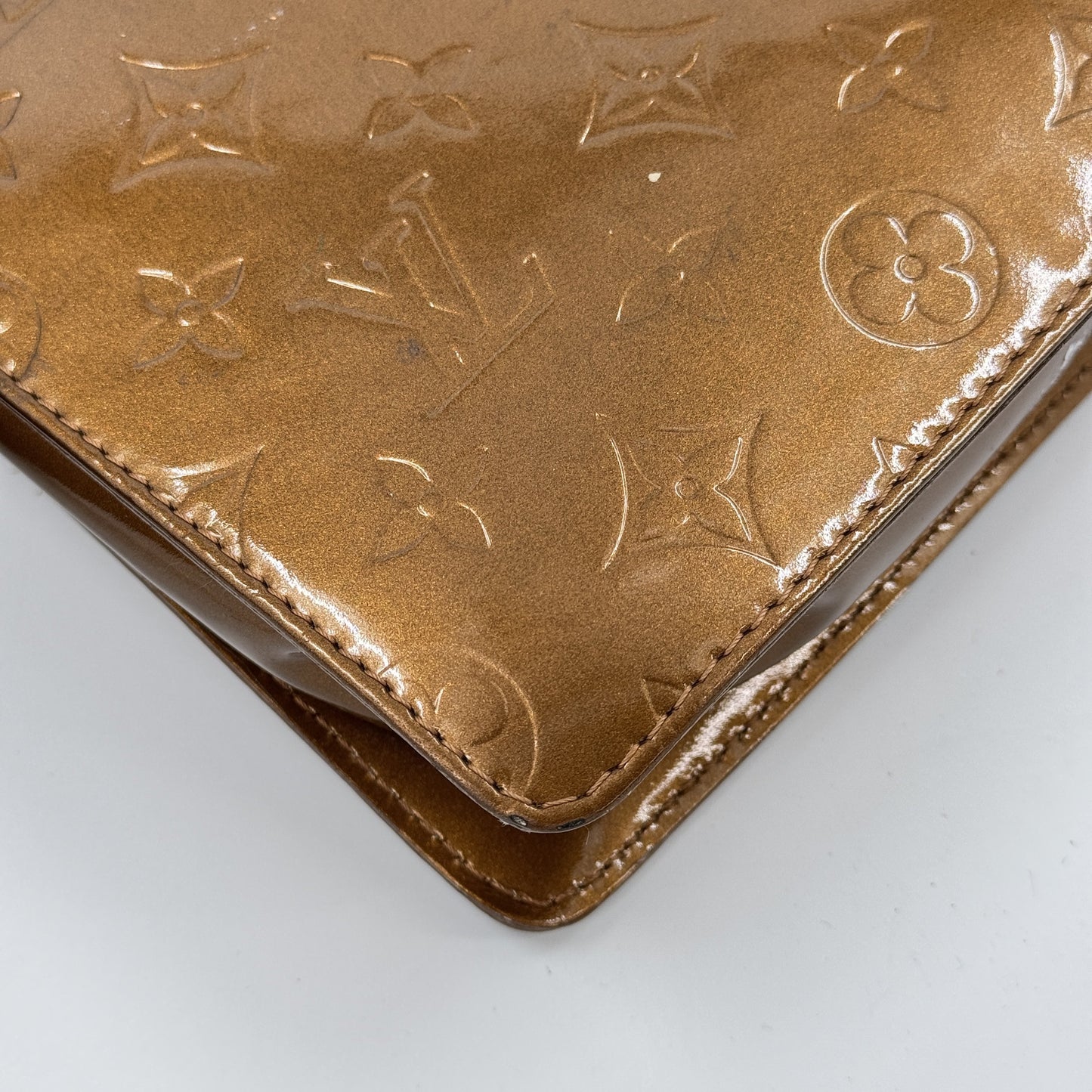 LOUIS VUITTON モノグラム・ヴェルニ モット・ブロンズ パテント ショルダー M51311