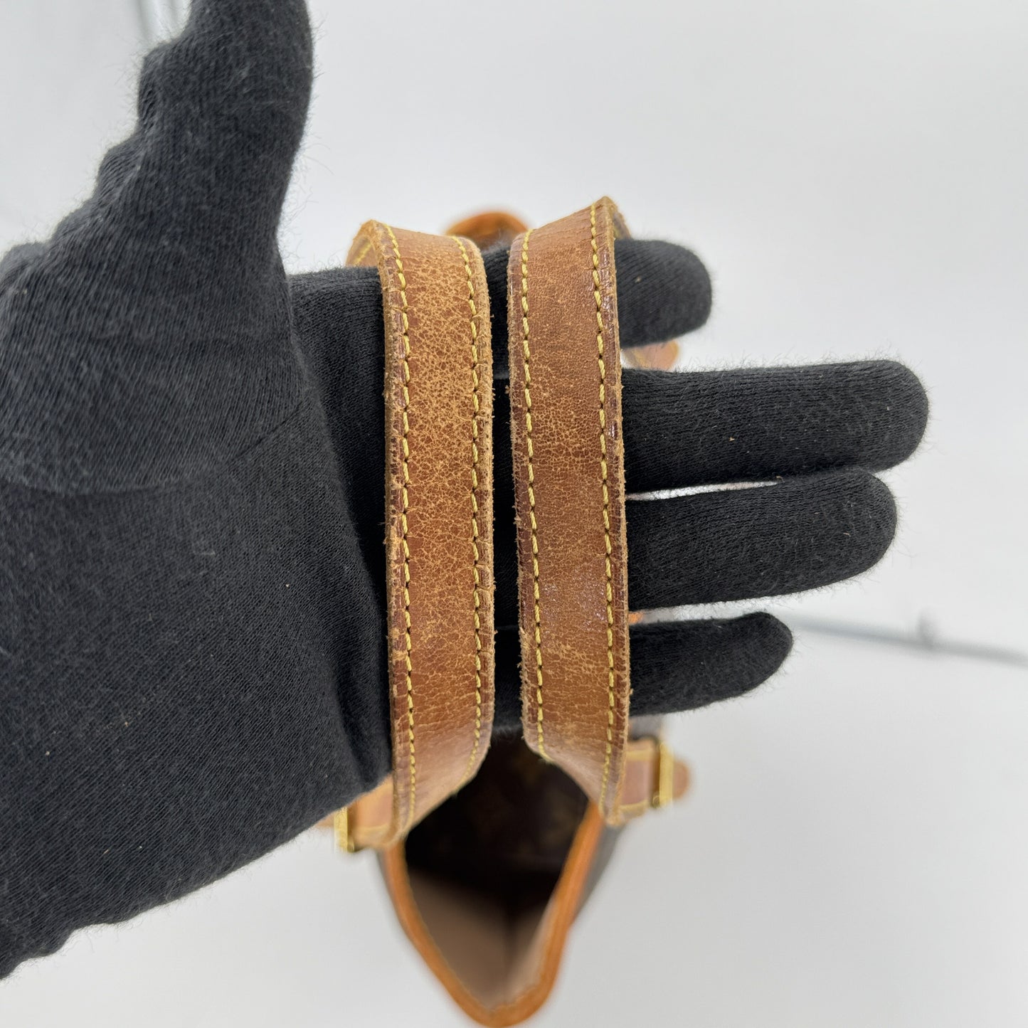 LOUIS VUITTON バケットGM モノグラムキャンバス ブラウン 旧型 ショルダーバッグ M42236