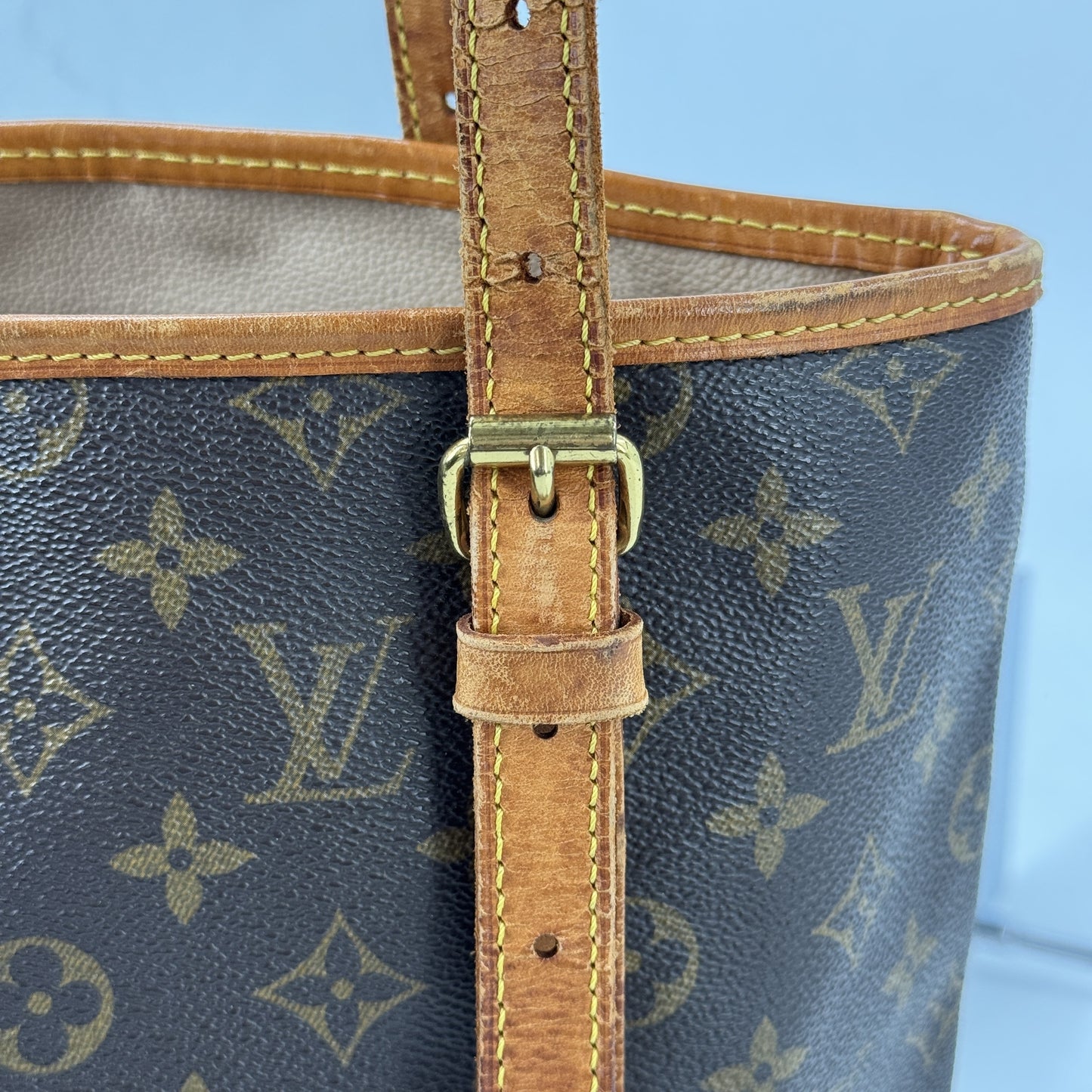 LOUIS VUITTON バケットGM モノグラムキャンバス ブラウン 旧型 ショルダーバッグ M42236