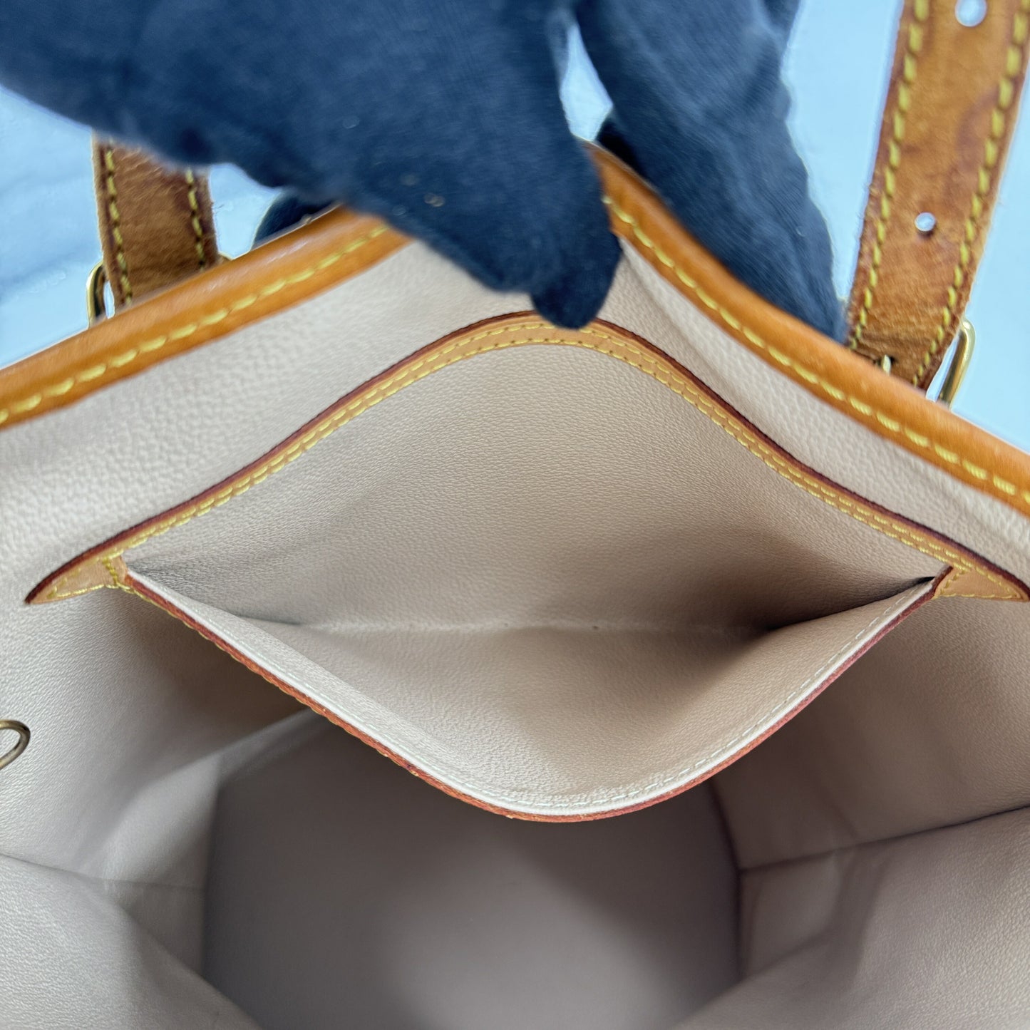 LOUIS VUITTON バケットGM モノグラムキャンバス ブラウン 旧型 ショルダーバッグ M42236