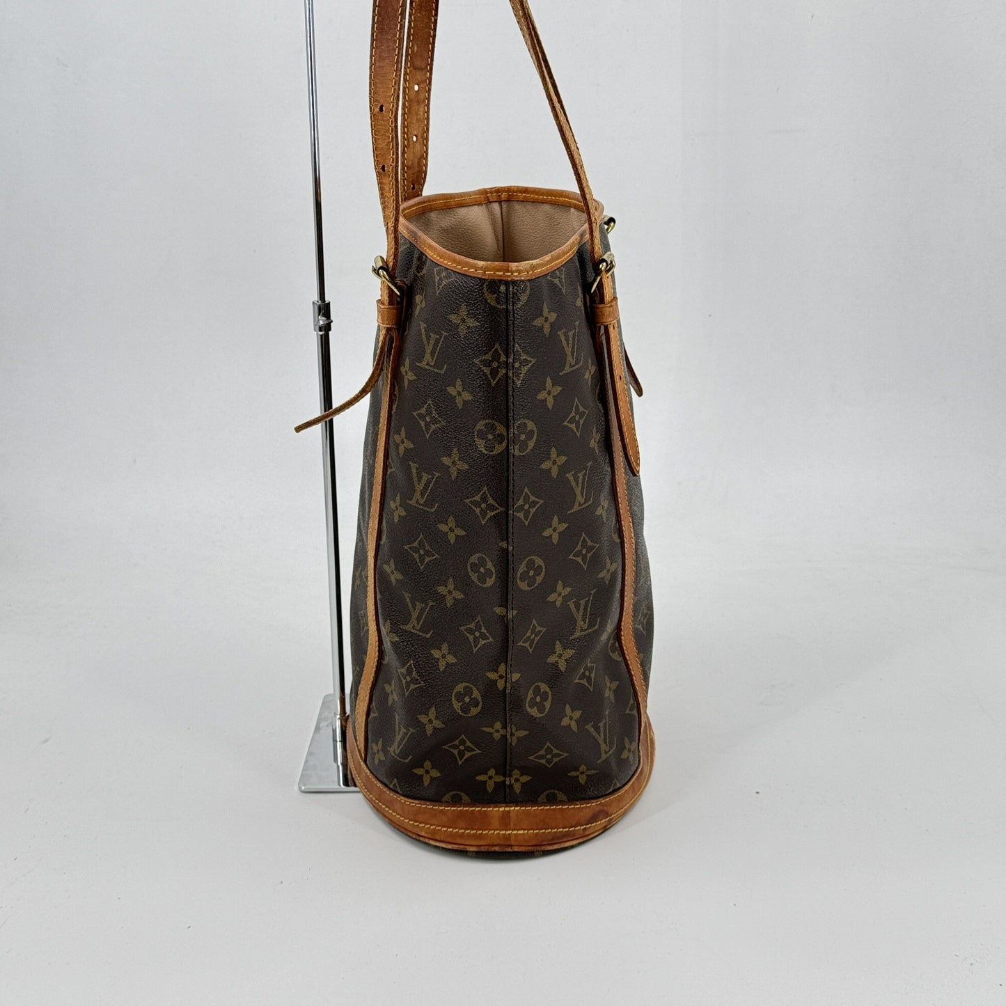 LOUIS VUITTON バケットGM モノグラムキャンバス ブラウン 旧型 ショルダーバッグ M42236