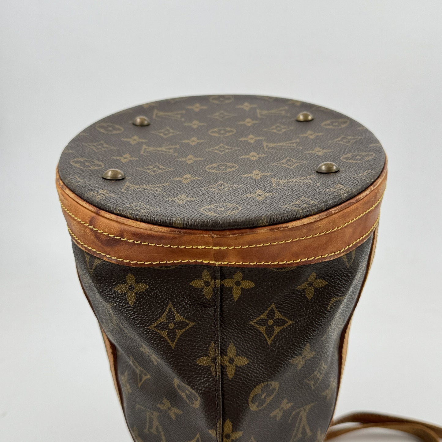 LOUIS VUITTON バケットGM モノグラムキャンバス ブラウン 旧型 ショルダーバッグ M42236