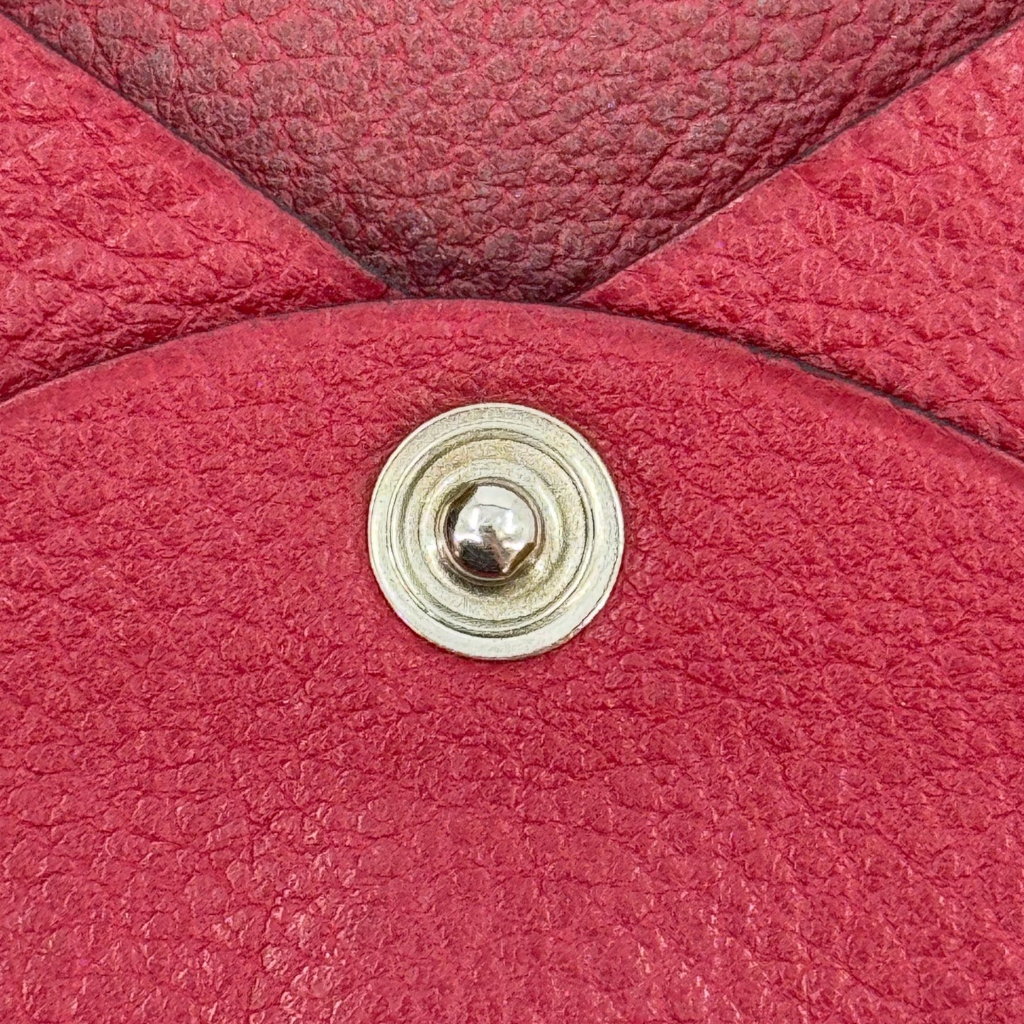 HERMES バスティア レザー レッド コインケース