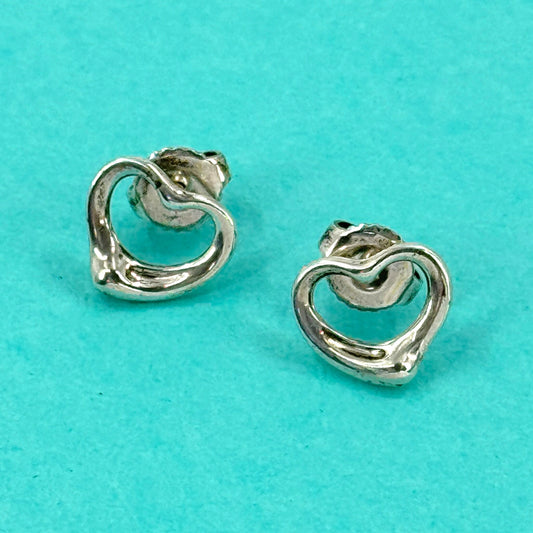 TIFFANY オープンハート ピアス SV925 エルサ・ペレッティ