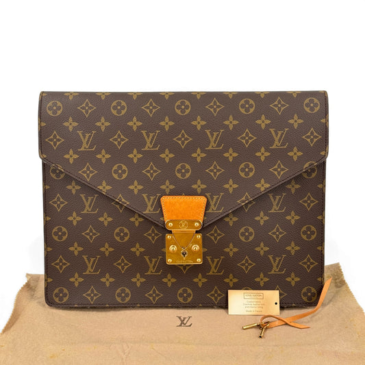 LOUIS VUITTON ポルトドキュマン セナトゥール モノグラム キャンバス ビジネスバッグ M53335