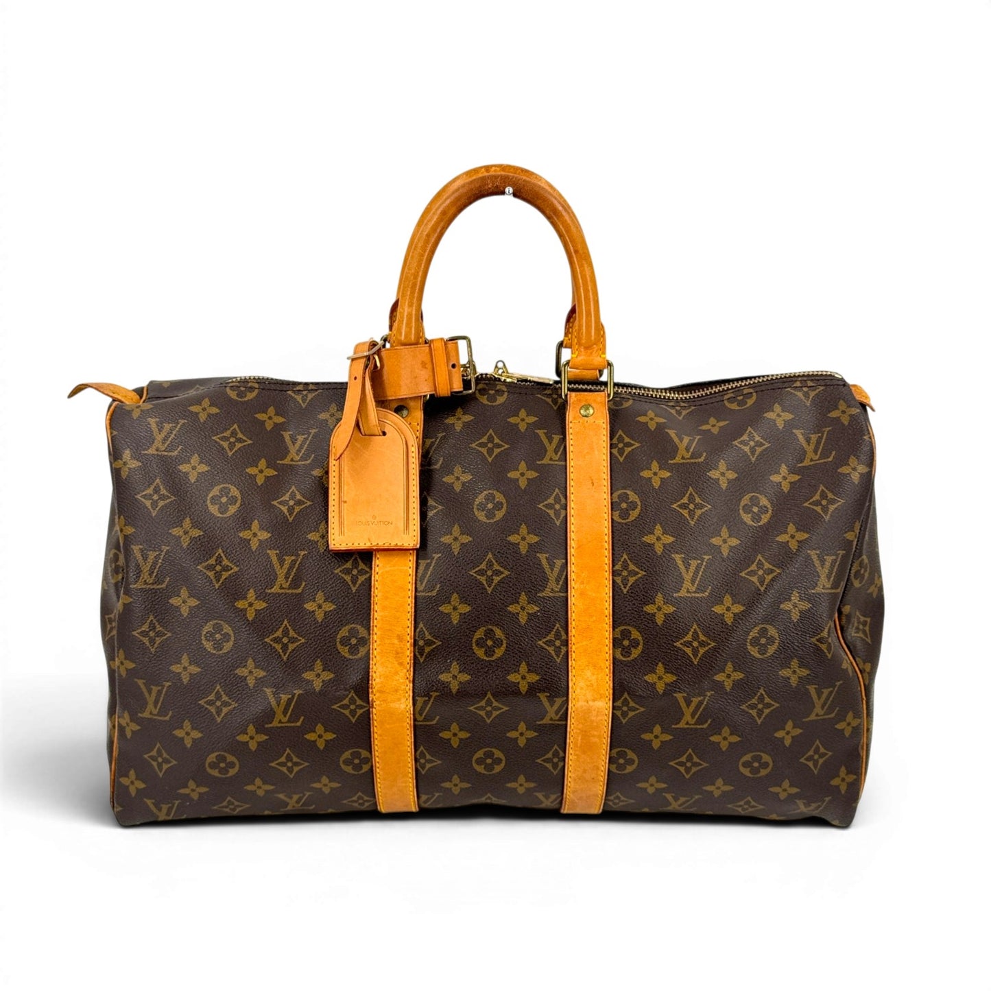 LOUIS VUITTON キーポル45 モノグラム ブラウン 旧型 ボストンバッグ M41428