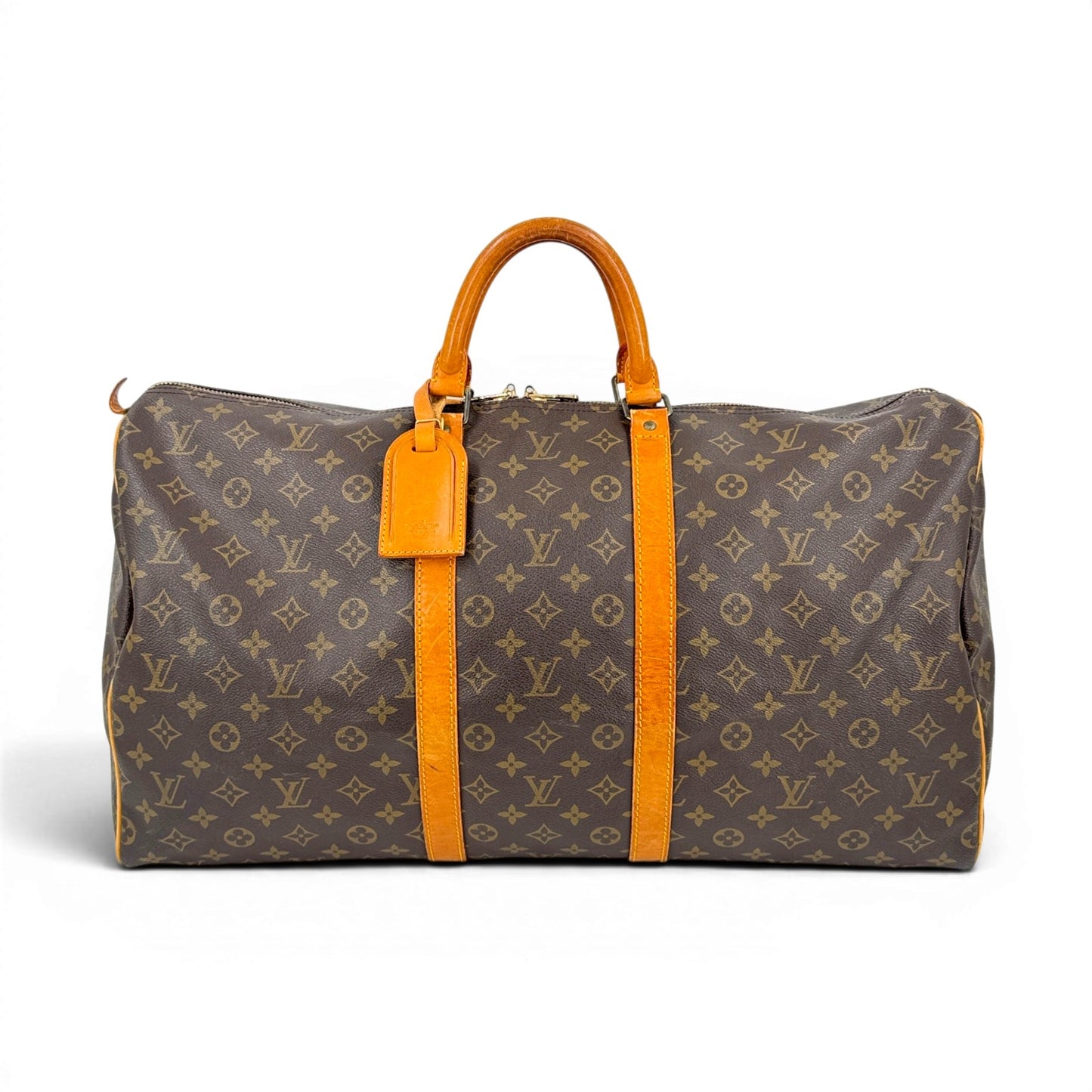 LOUIS VUITTON キーポル55 モノグラム ブラウン 旧型 ボストンバッグ M41424